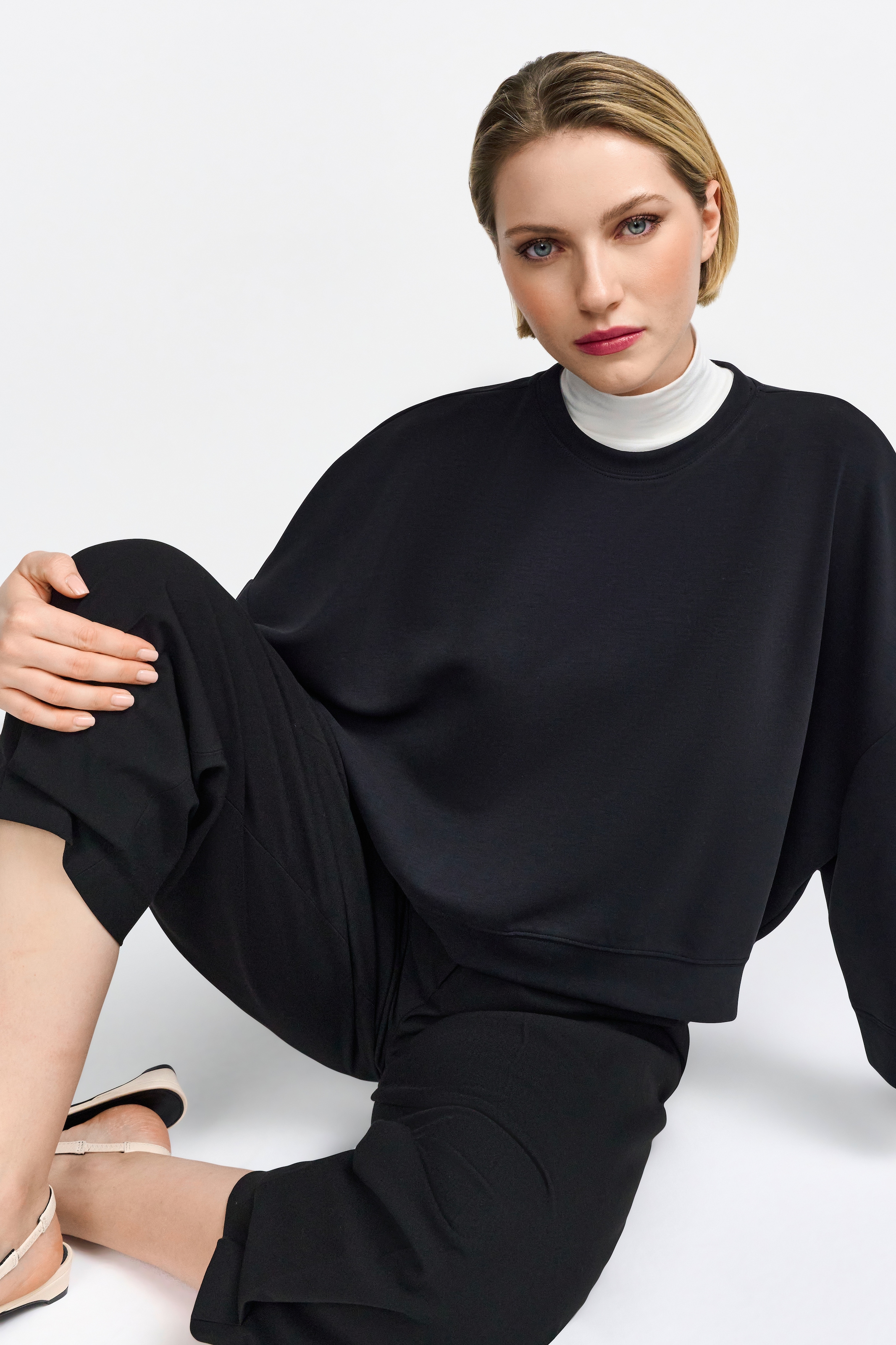 RICHROYAL Sweatshirt "Tencel peached Shirt", modische Kurzarmsweatshirt günstig online kaufen