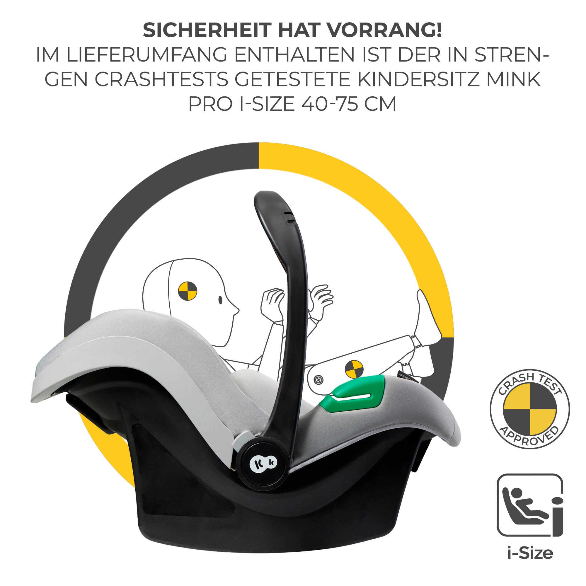 Kinderkraft Kombi-Kinderwagen »ESME 3IN1«, 22 kg, inkl. Babyschale
