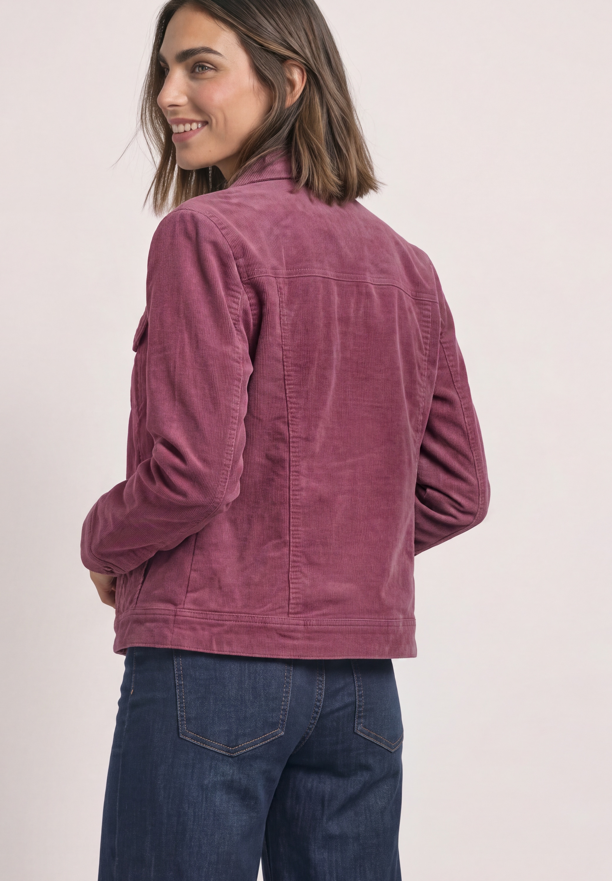 STREET ONE Cordjacke ohne Kapuze mit Brusttaschen