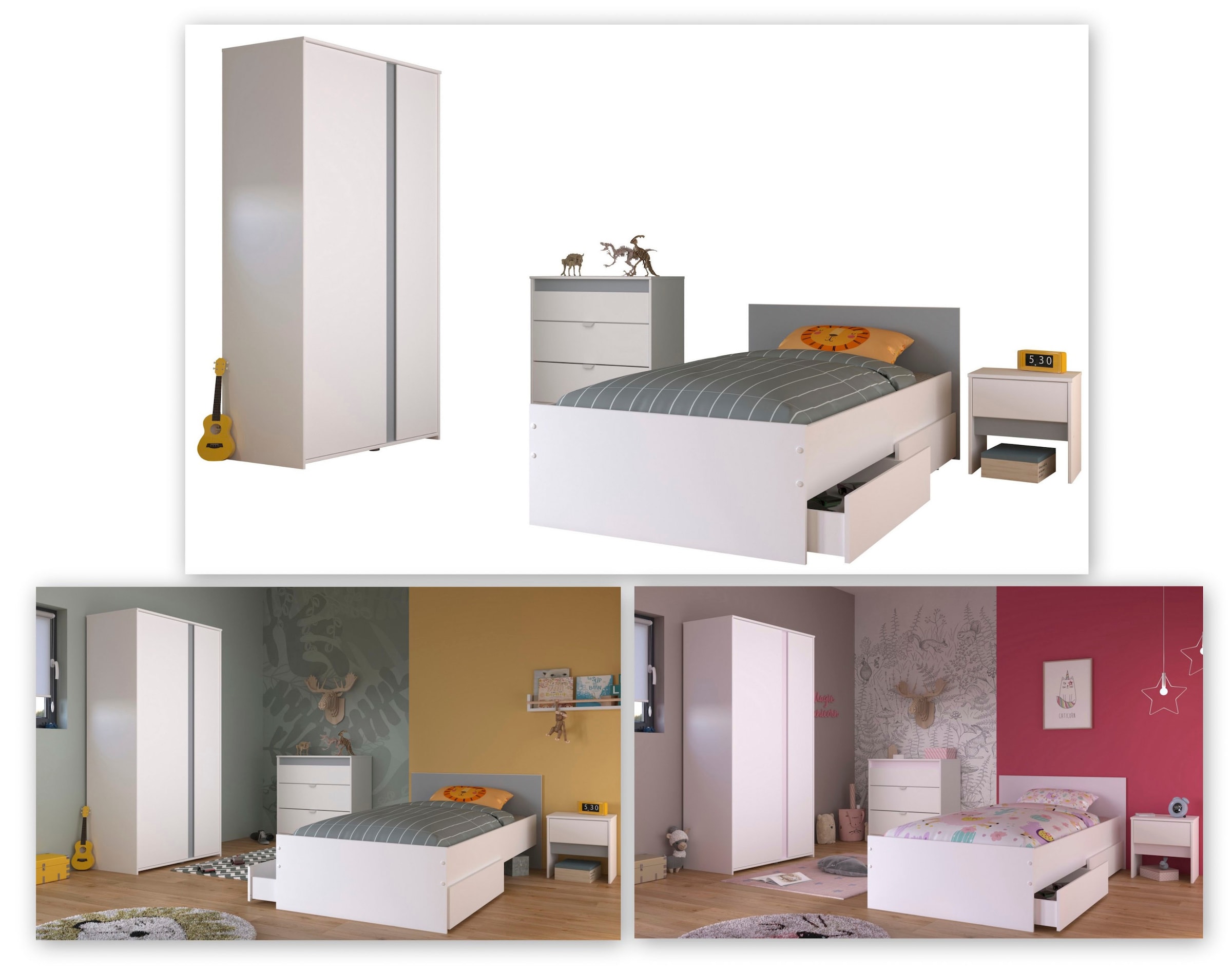 Parisot Jugendzimmer-Set »Pirouette«, (Set, 5 tlg.)