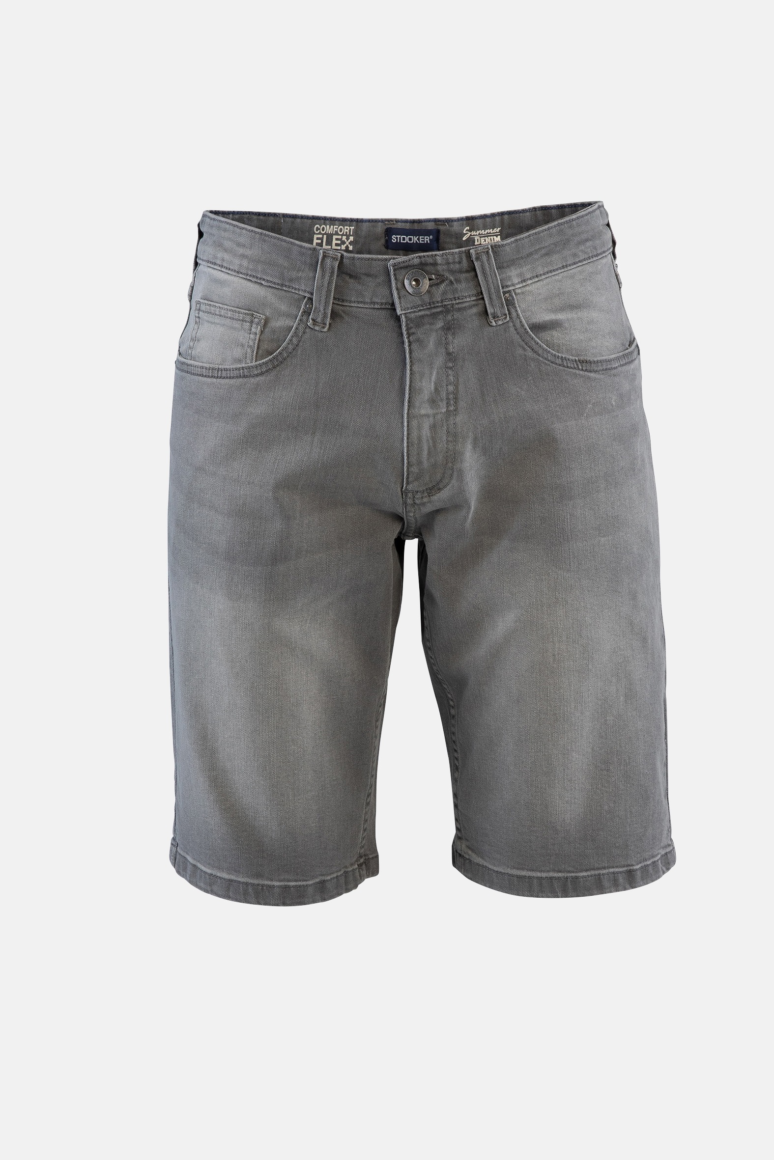 Stooker Men Bermudas »5-Pkt Style Summer Denim Bermudas«  Sommer Straight Fit Casual Stretchdenim für Herren