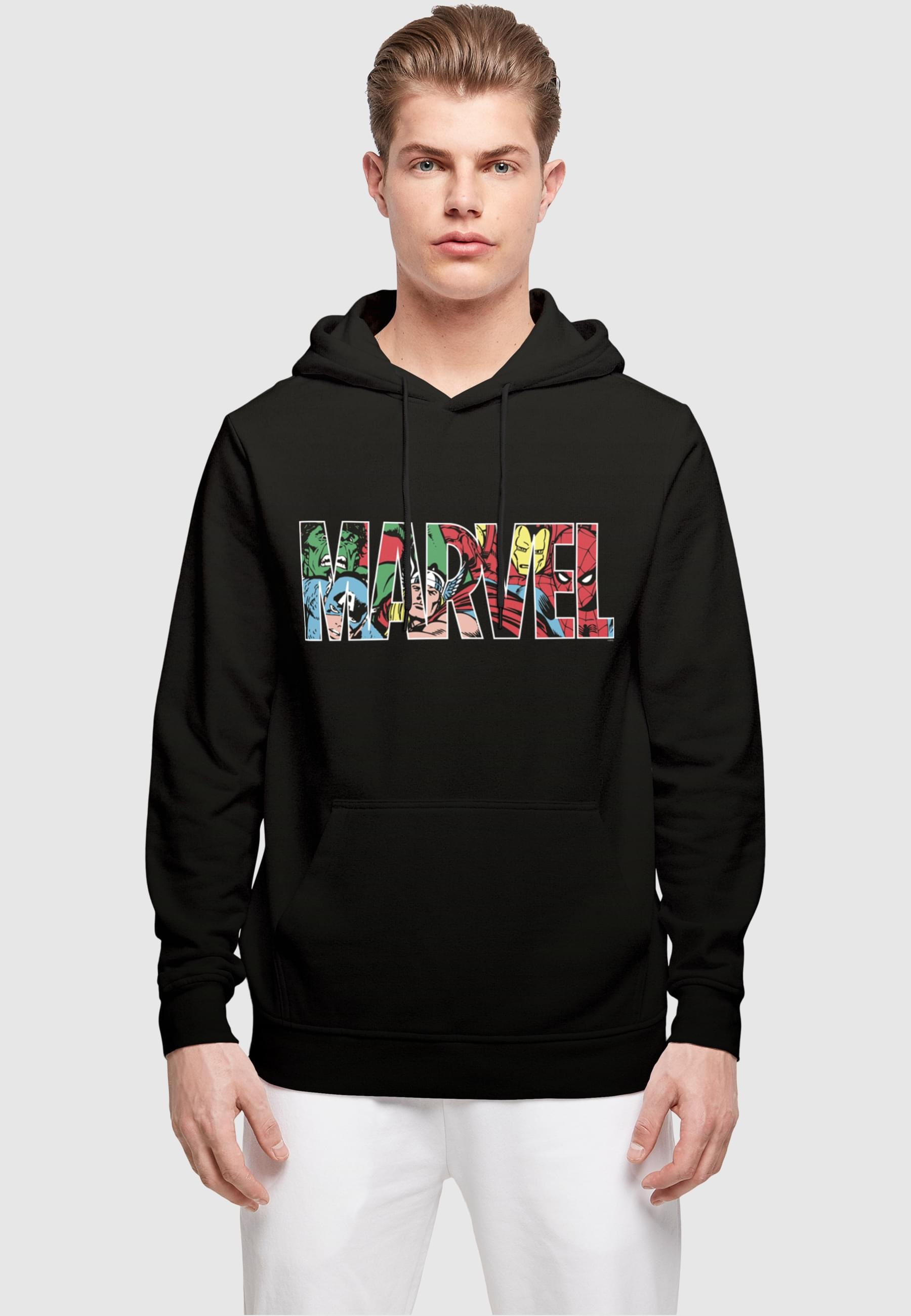ABSOLUTE CULT Kapuzensweatshirt »ABSOLUTE CULT Herren Marvel Logo Character Infill Hoody«, (1 tlg.)