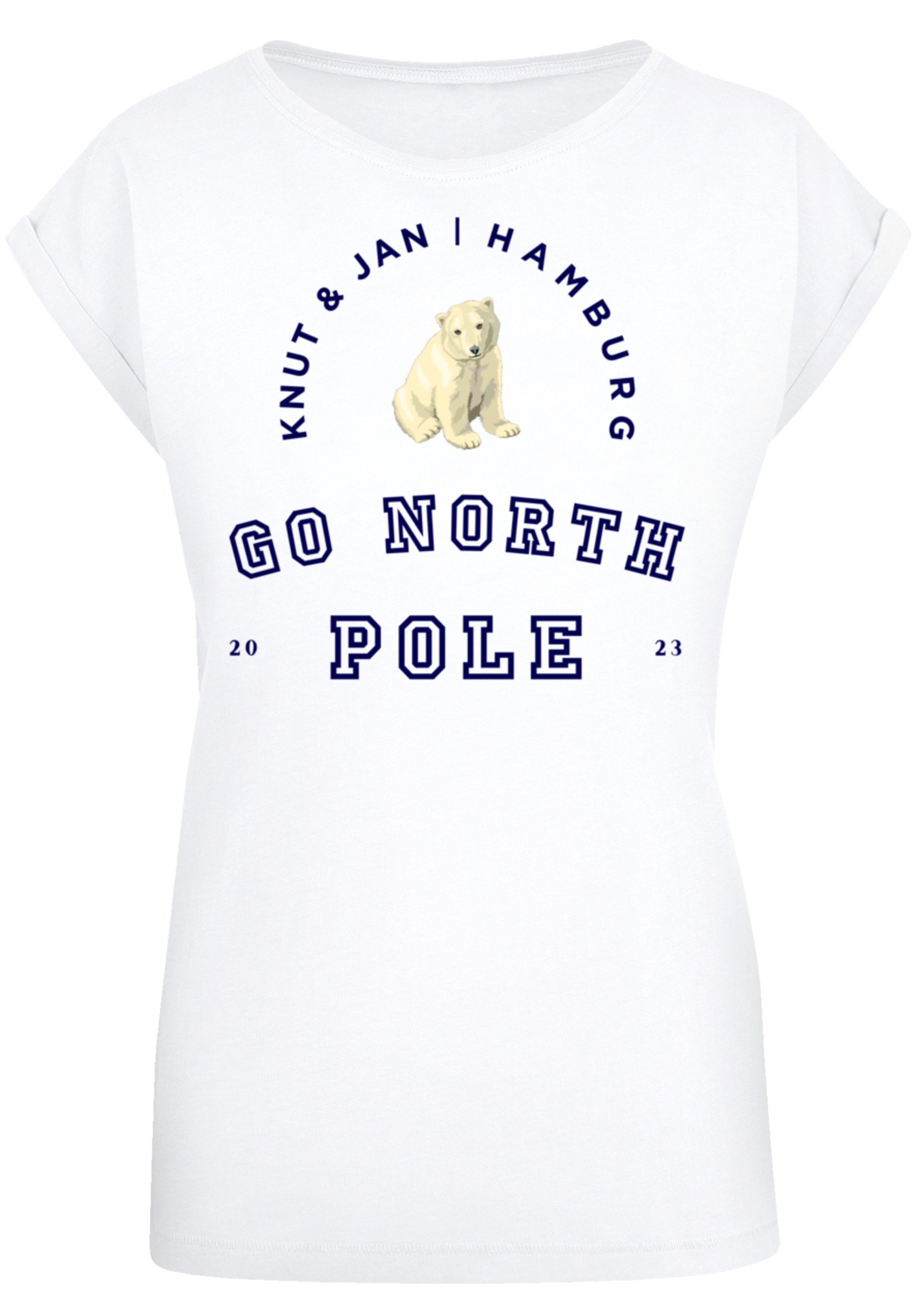 F4NT4STIC T-Shirt »Eisbär Knut & Jan Hamburg«, Print