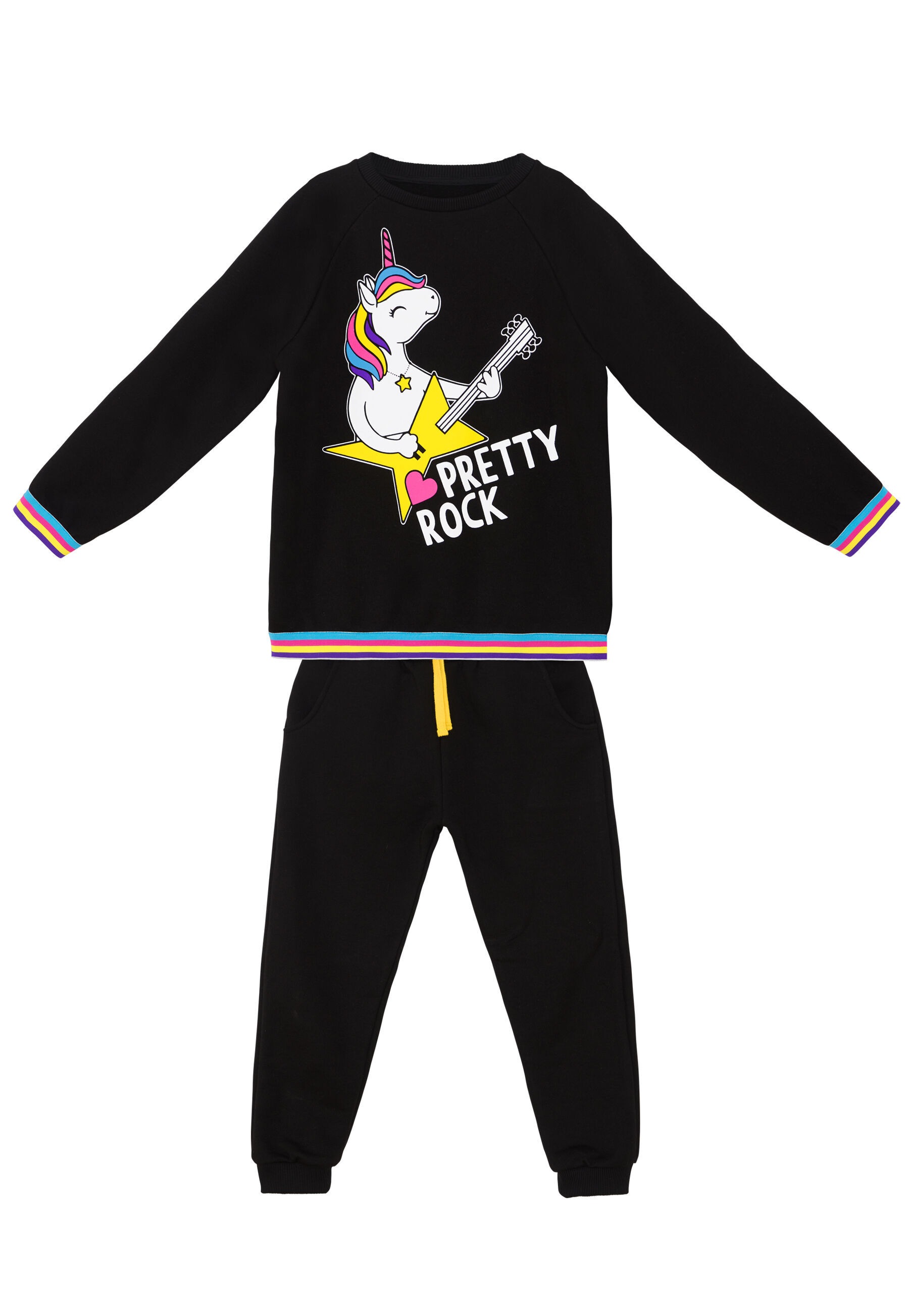 Denokids Hausanzug »Rock Unicorn«, (2 tlg.), mit Einhorn-Motiv
