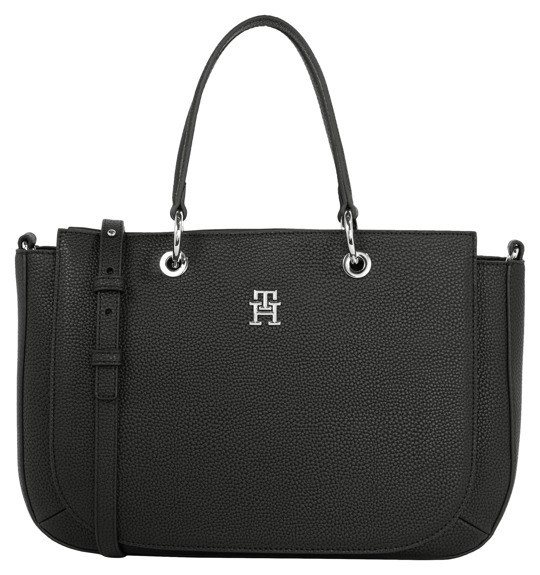 Tommy Hilfiger Henkeltasche »TH EMBLEM SATCHEL«, in zeitlosem Design