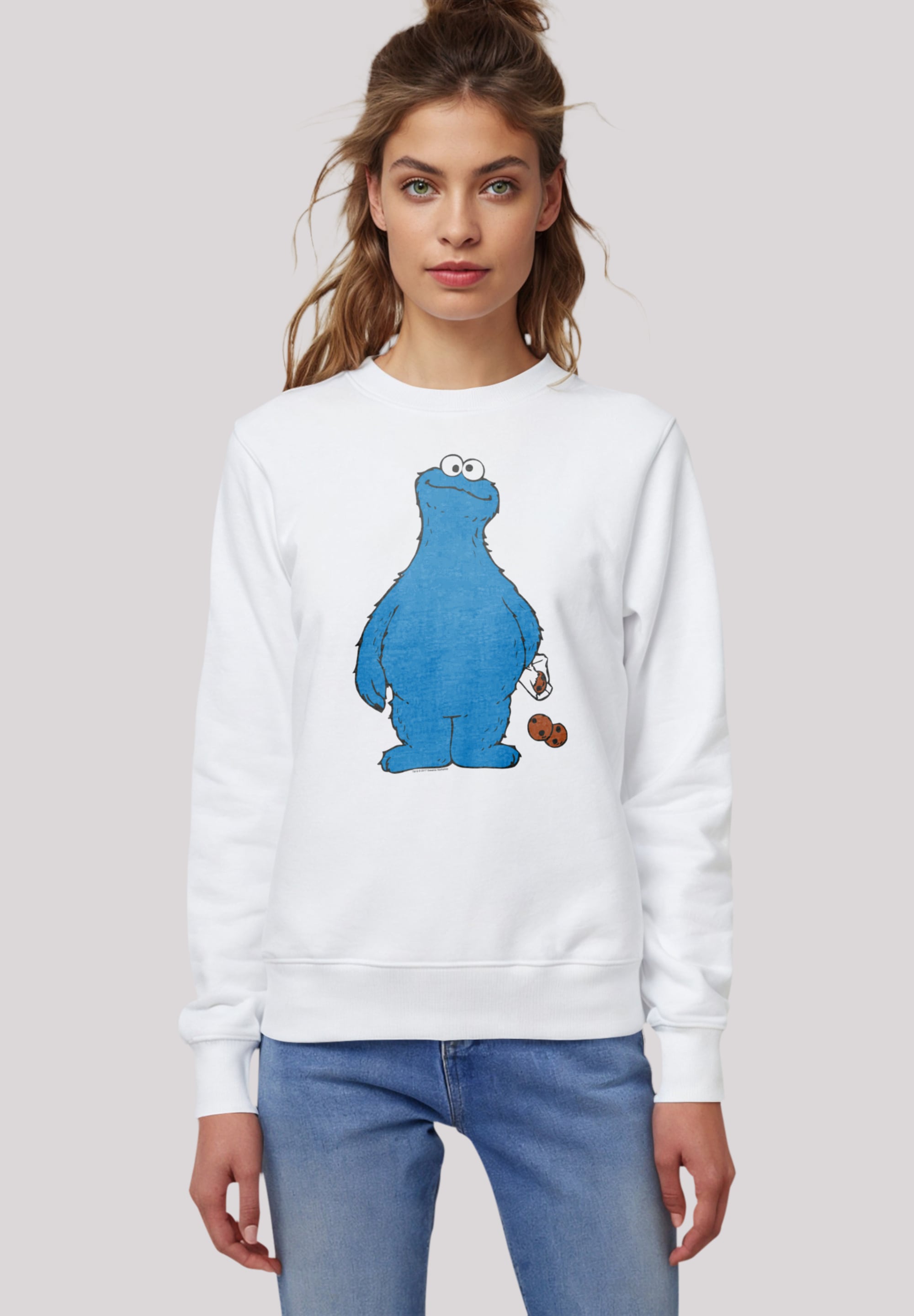 F4NT4STIC Sweatshirt »Sesamstraße Cookie Thief«, Premium Qualität