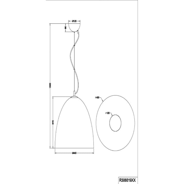 TRIO Leuchten Pendelleuchte »Tilda«, 1 flammig-flammig, elegante Hängelampe,  max 150cm höhenverstellbar, exkl 1xE27 max 40W | BAUR