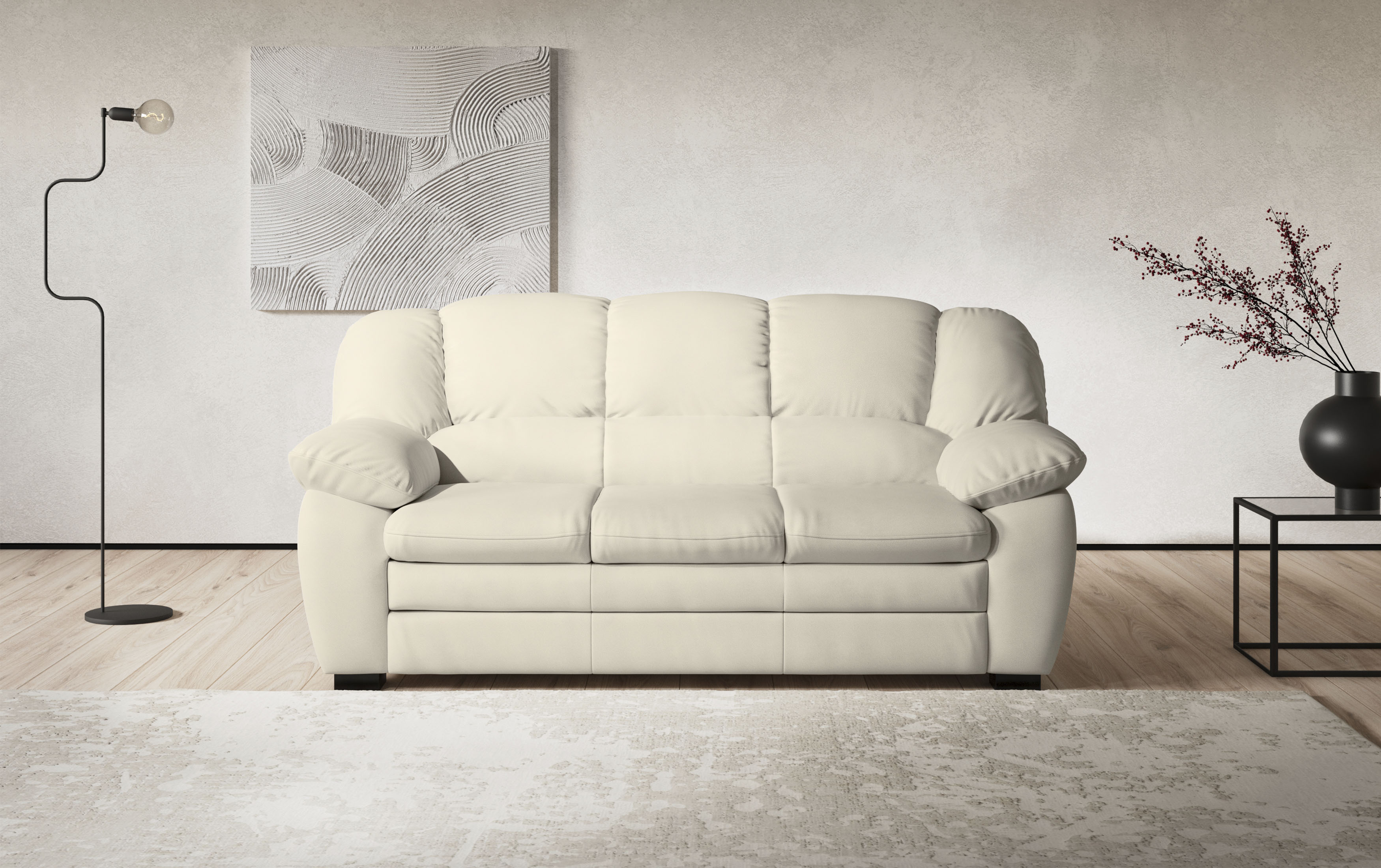 COTTA 2,5-Sitzer "Casino Sofa, Garnitur: Sessel 2,5-Sitzer, B: 185 cm, Sitzhöhe 43 cm" Polstergarnitur, auch als Set erhältlich