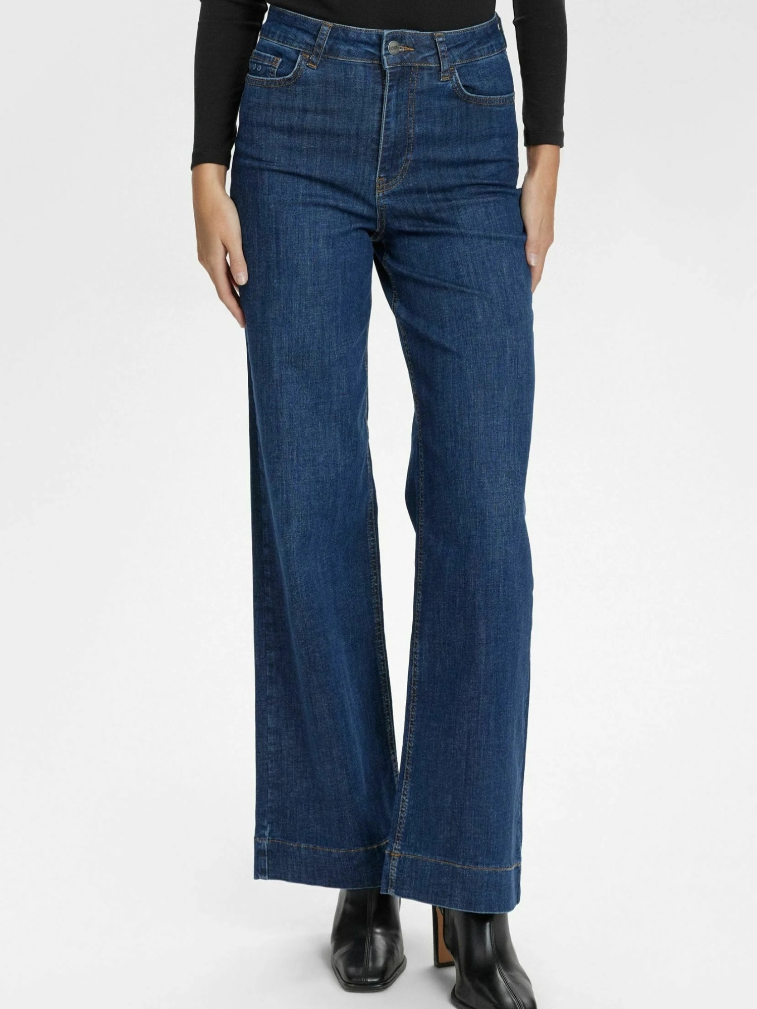 nümph 5-Pocket-Hose "Nümph Long Jeans – Dark Blue NUPARIS" günstig online kaufen