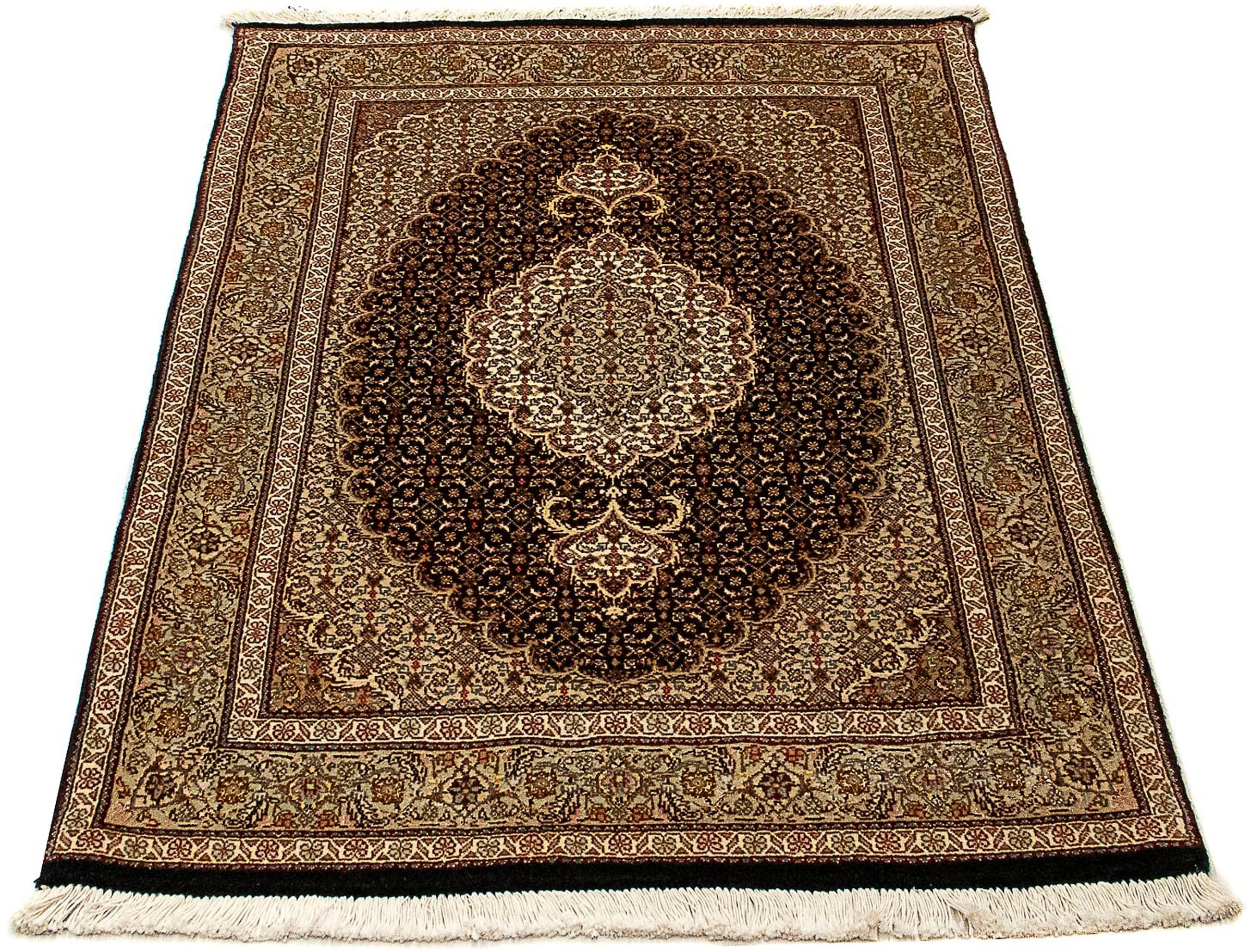 morgenland Orientteppich "Perser - Täbriz - Royal - 120 x 80 cm - dunkelblau", rechteckig, 7 mm Höhe, Wohnzimmer, Handge