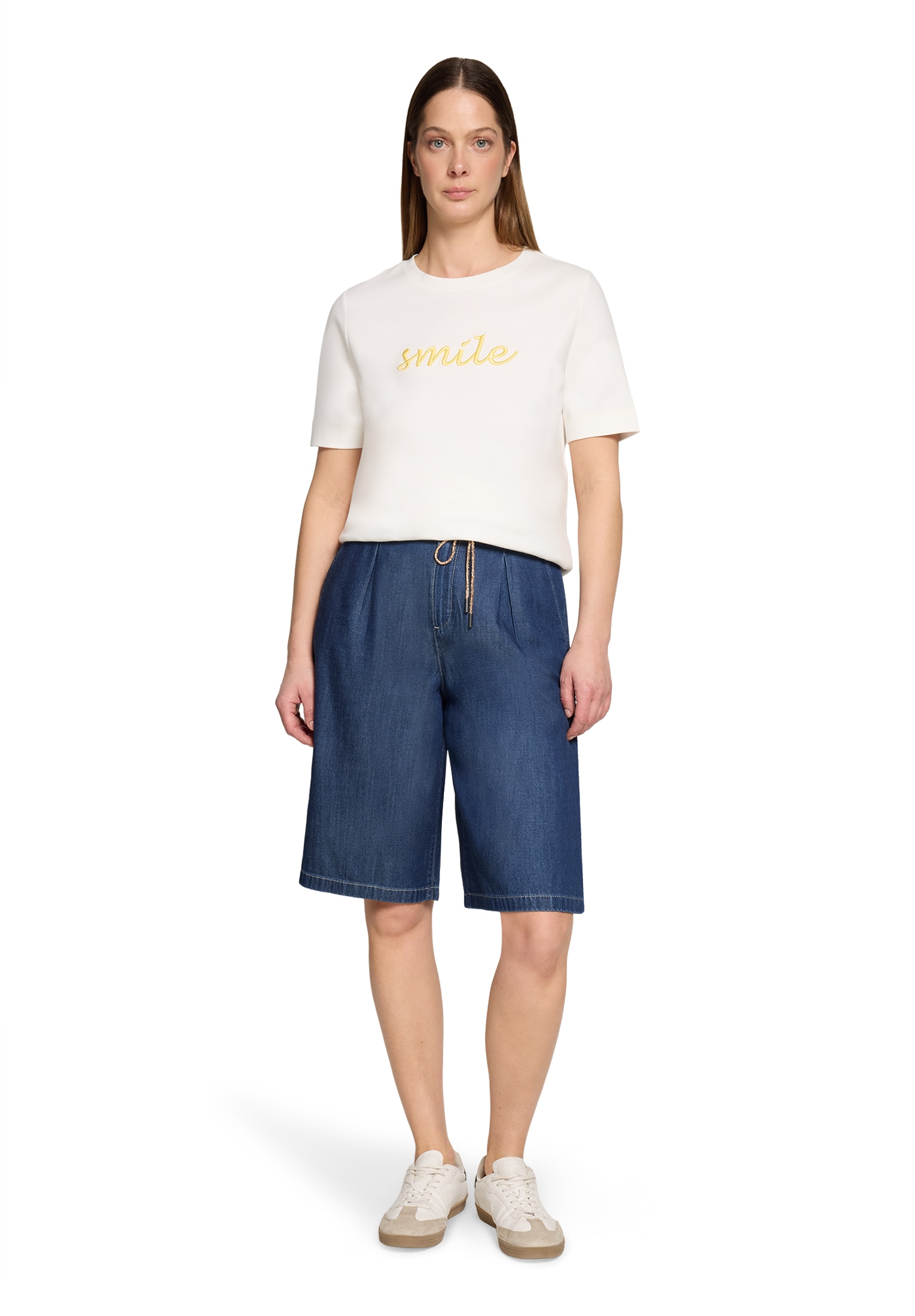 Cartoon Bermudas »Damen mit Bindegürtel«