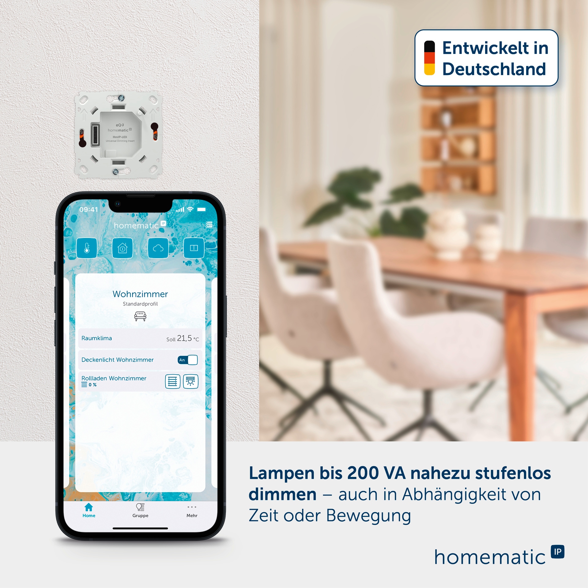Homematic IP Smart-Home-Zubehör »Universal Dimmereinsatz«