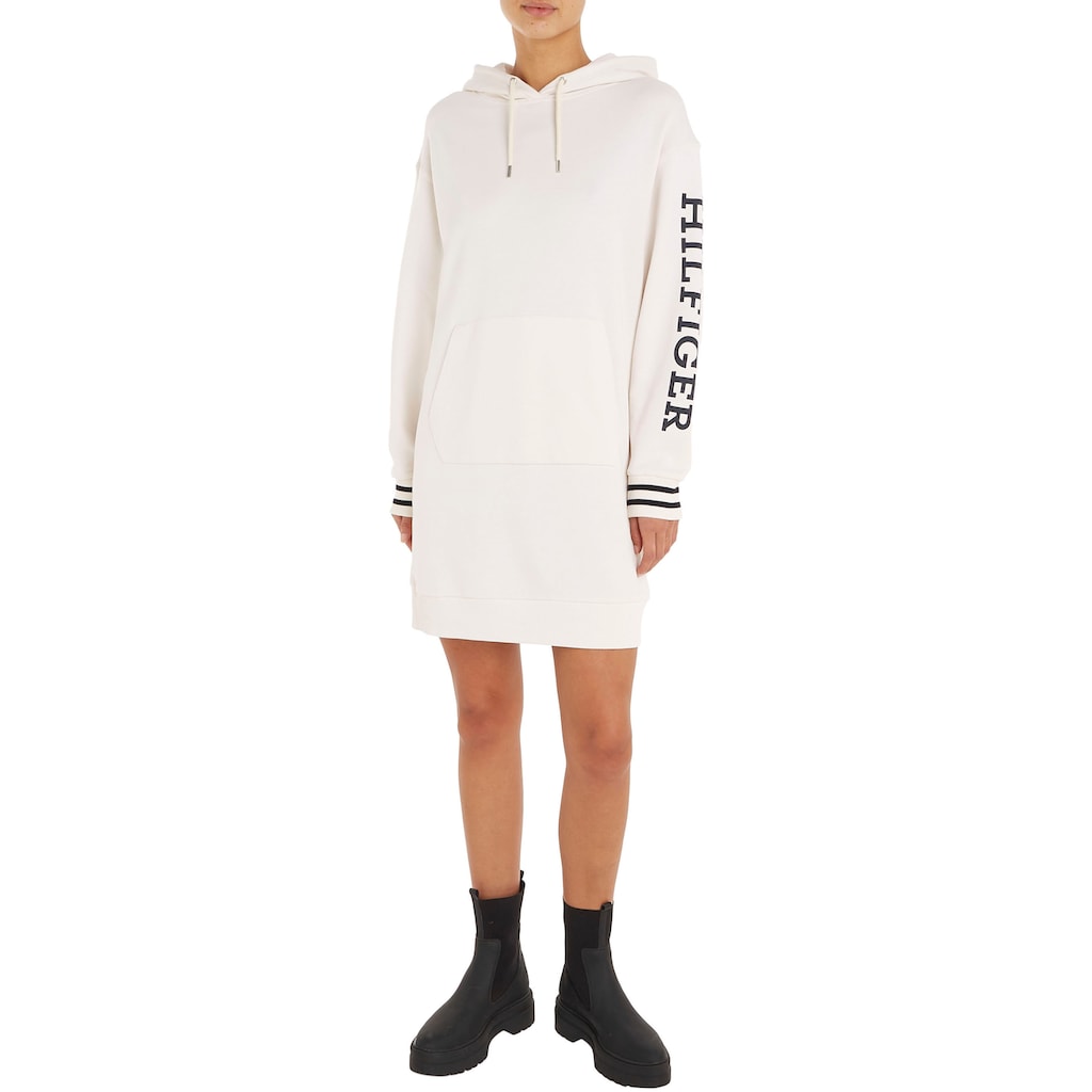 Tommy Hilfiger Sweatkleid »REG MONOTYPE SLV HOOD SHORT DRS«