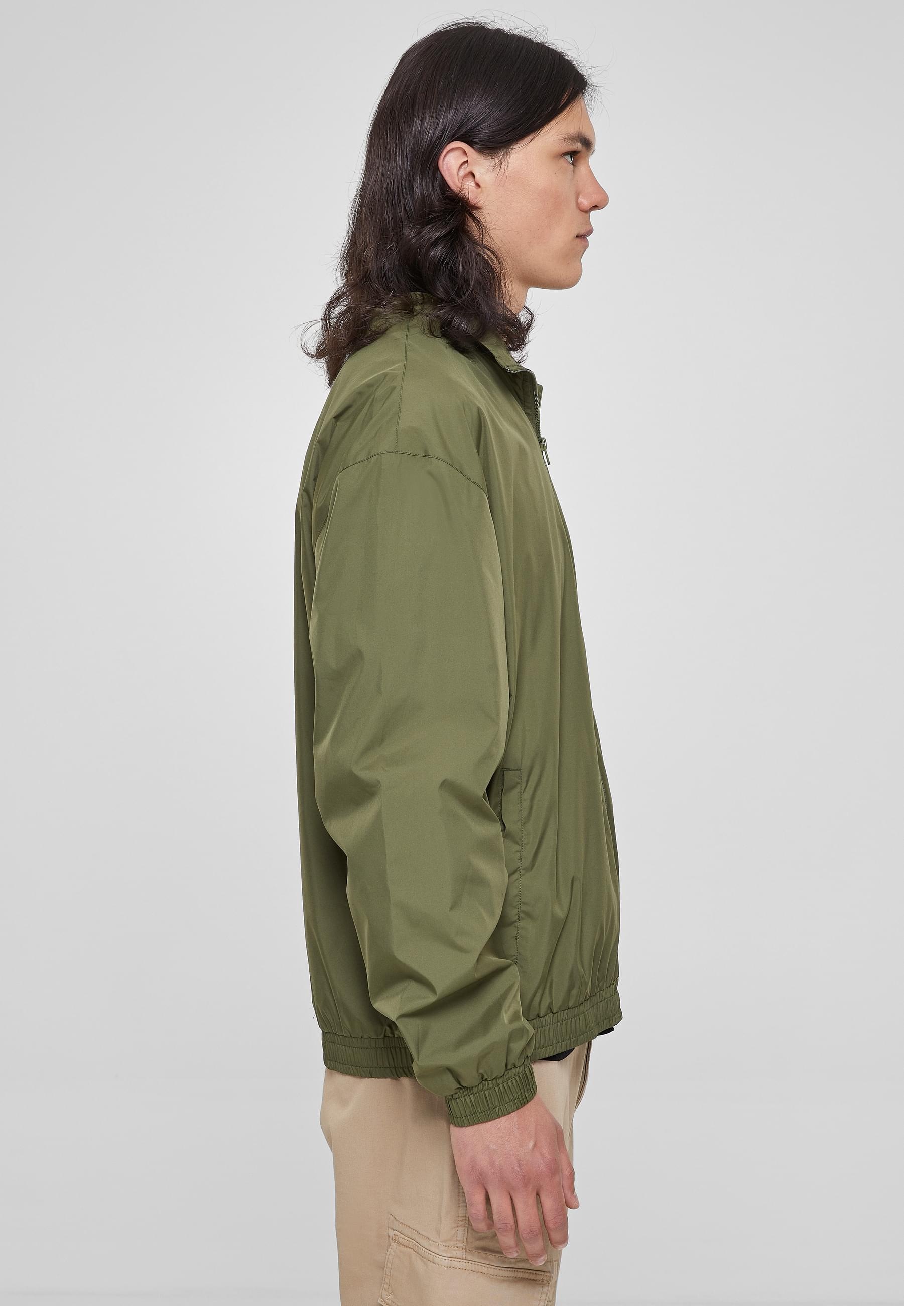 URBAN CLASSICS Trainingsjacke »Urban Classics Herren Wide Track Jacket«, (1 St.), ohne Kapuze