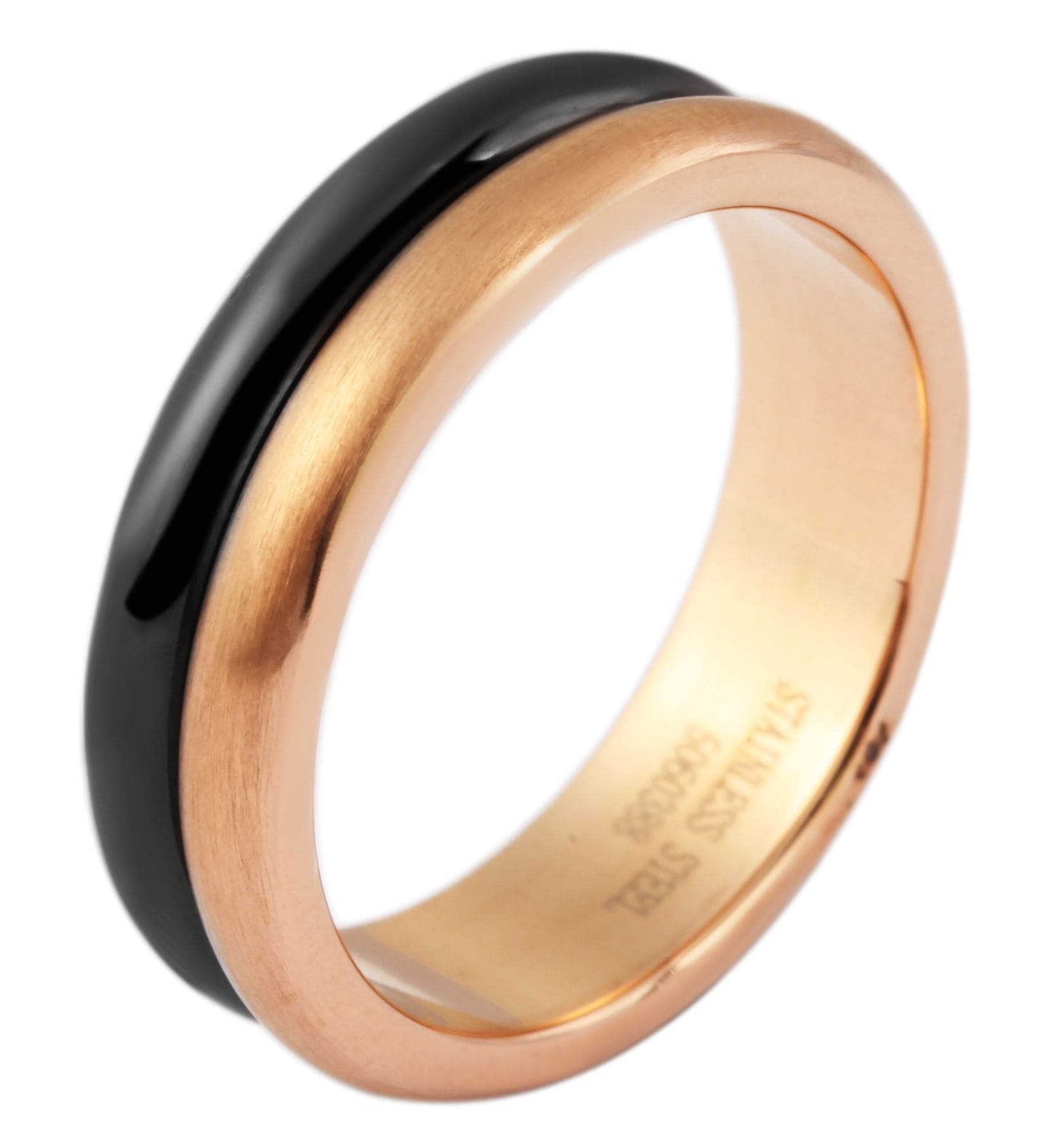 Fingerring ADELIA´S "Damen Ring aus Edelstahl" Gr. 56, schwarz, Fingerringe, Damen, 56, Edelstahl, Fingerring