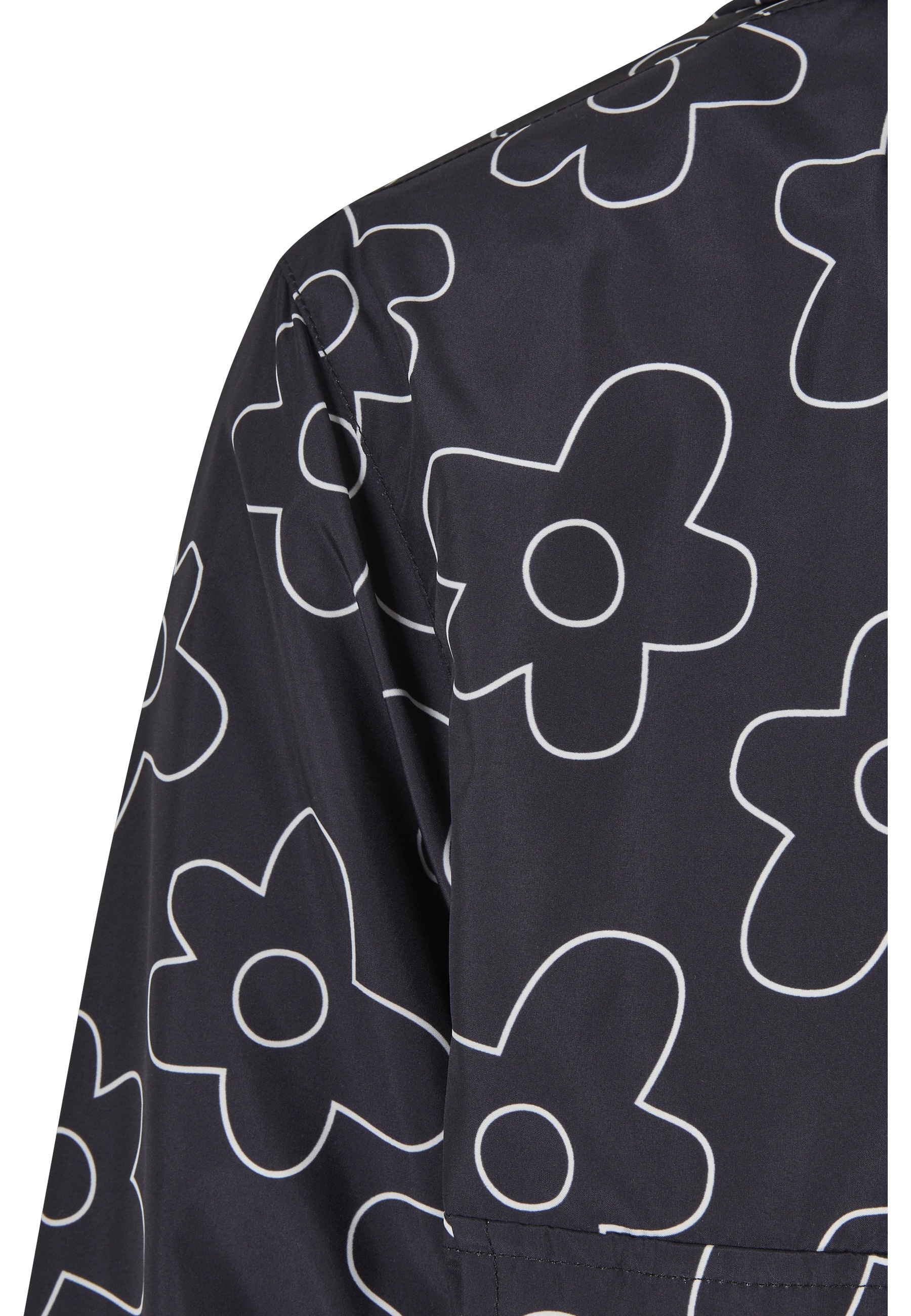 URBAN CLASSICS Funktionsmantel »Urban Classics Herren Flower AOP Pull Over Jacket«
