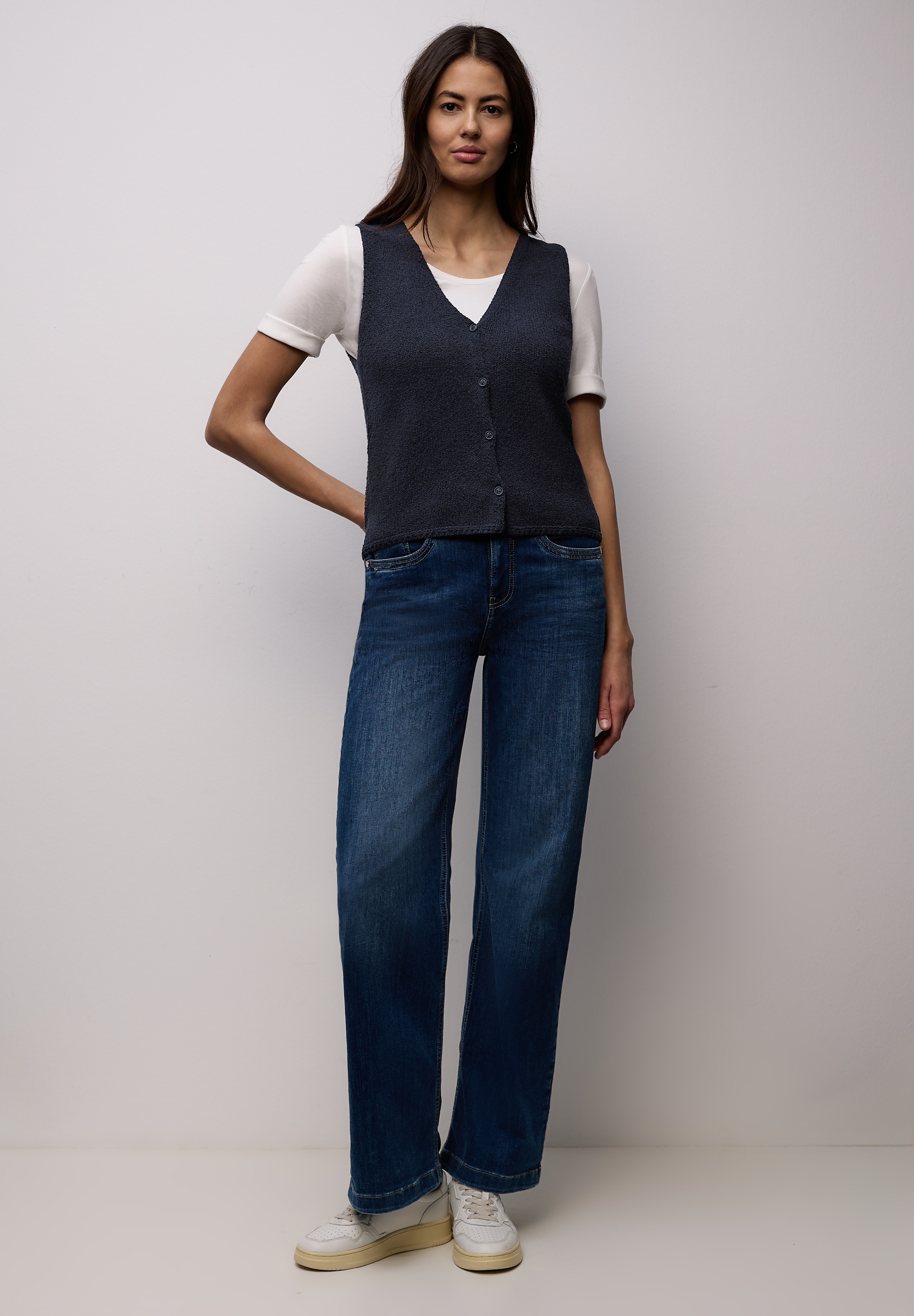 STREET ONE Kurzweste mit V-Ausschnitt