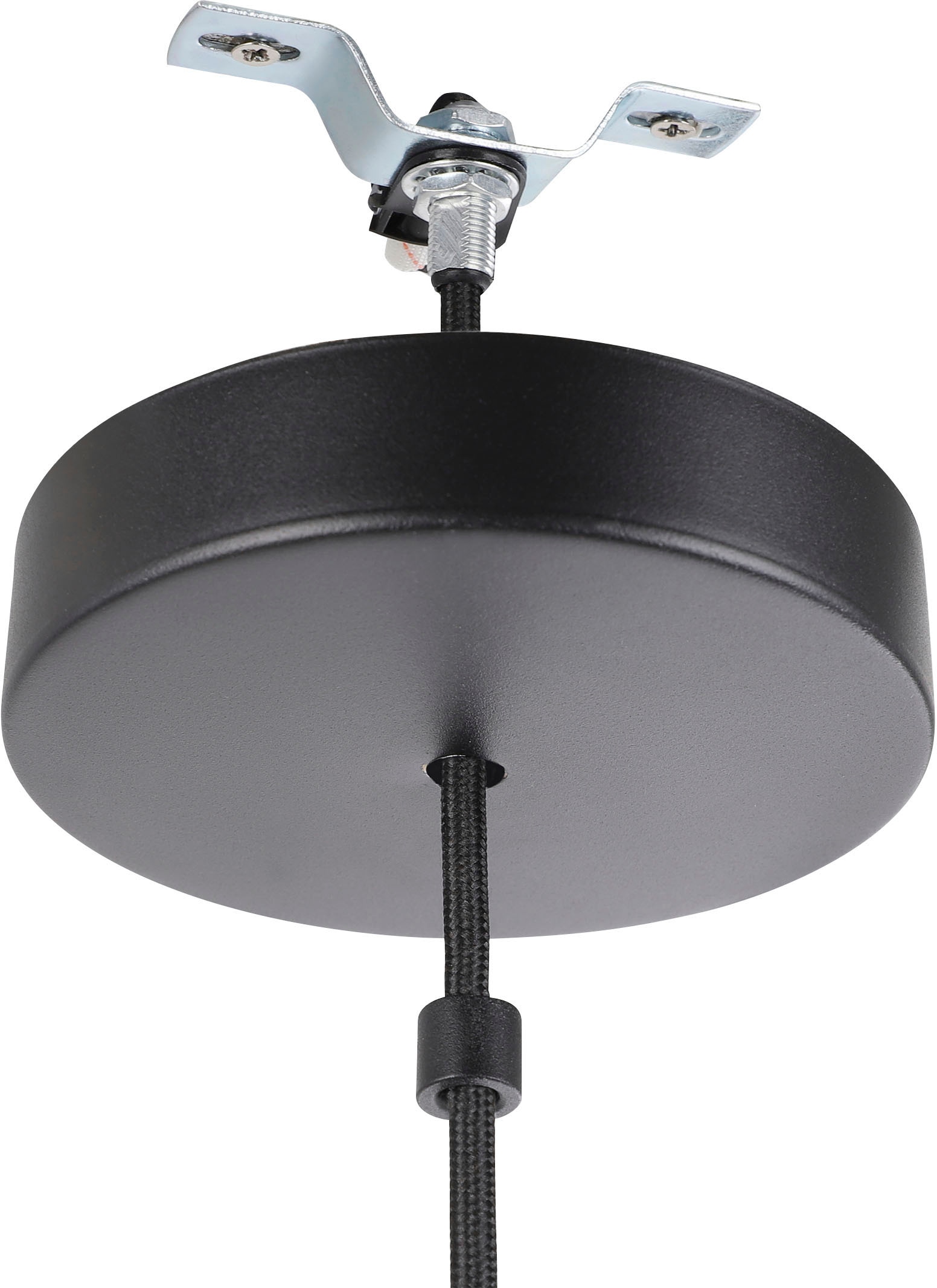EGLO Hängeleuchte »ZARAGOZA«, Leuchtmittel E27 | Leuchtmittel wechselbar-ohne Leuchtmittel, Hängeleuchte in schwarz aus Stahl - Ø 38 cm exkl. E27 - 1X40W