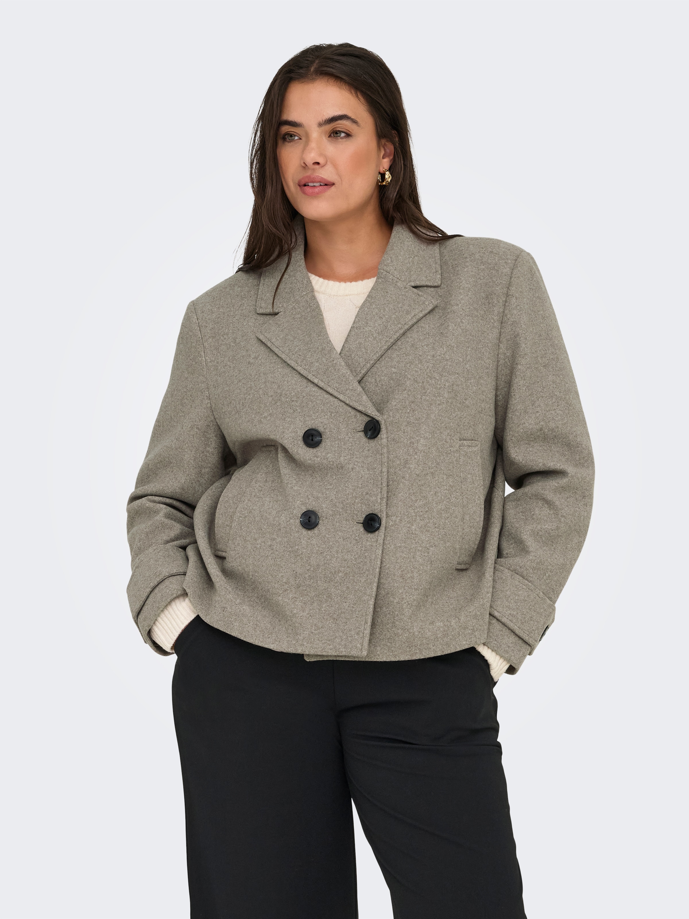 ONLY CARMAKOMA Kurzjacke "CARFREJA LIFE SHORT DB JACKET OTW NOOS" günstig online kaufen