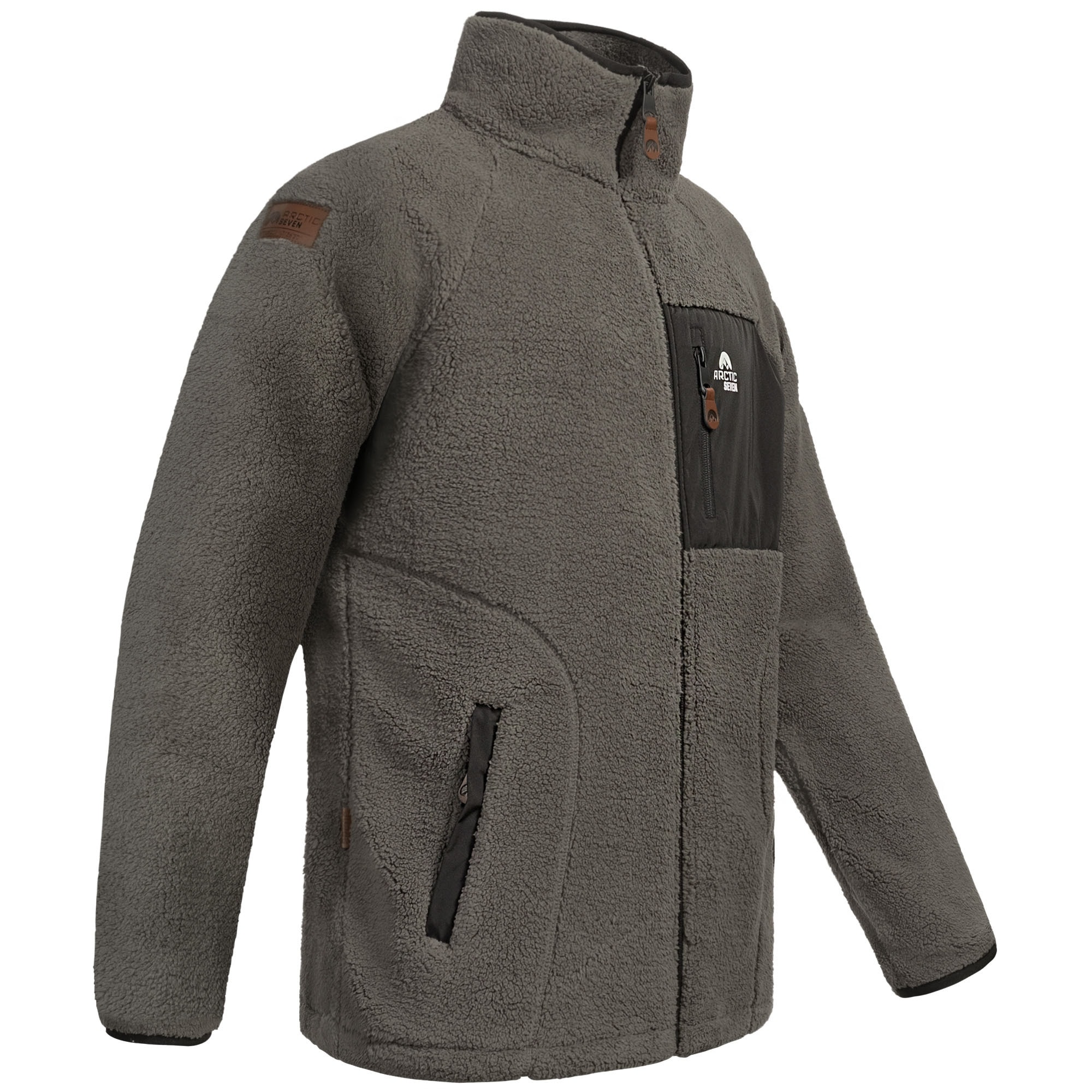 Arctic Seven Fleecejacke »ASAdvenio«, Aus hochwertigem Sherpa-Fleece