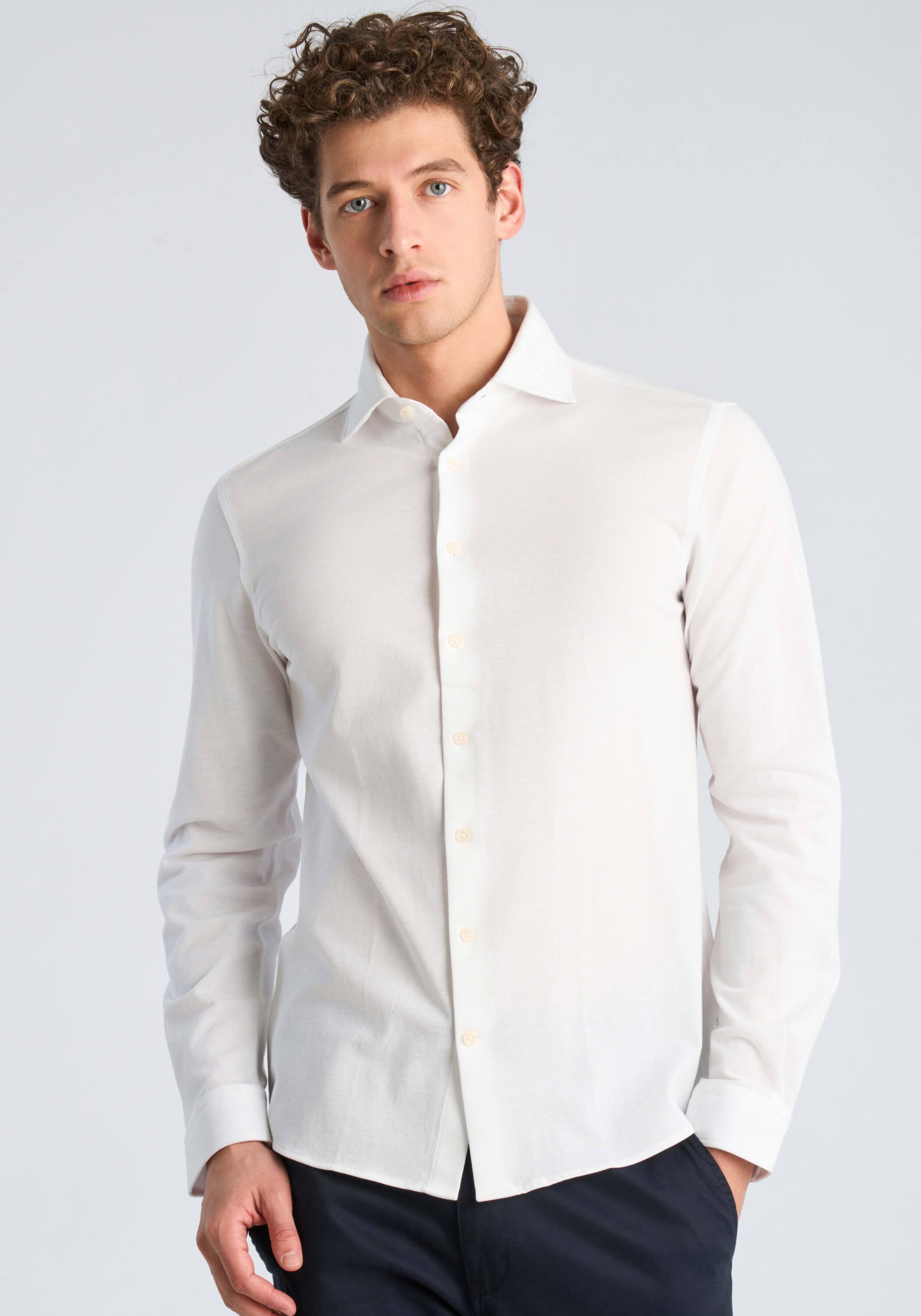 LINDBERGH Businesshemd "Business-Casual-Hemd (Langarm) Relaxed Fit"