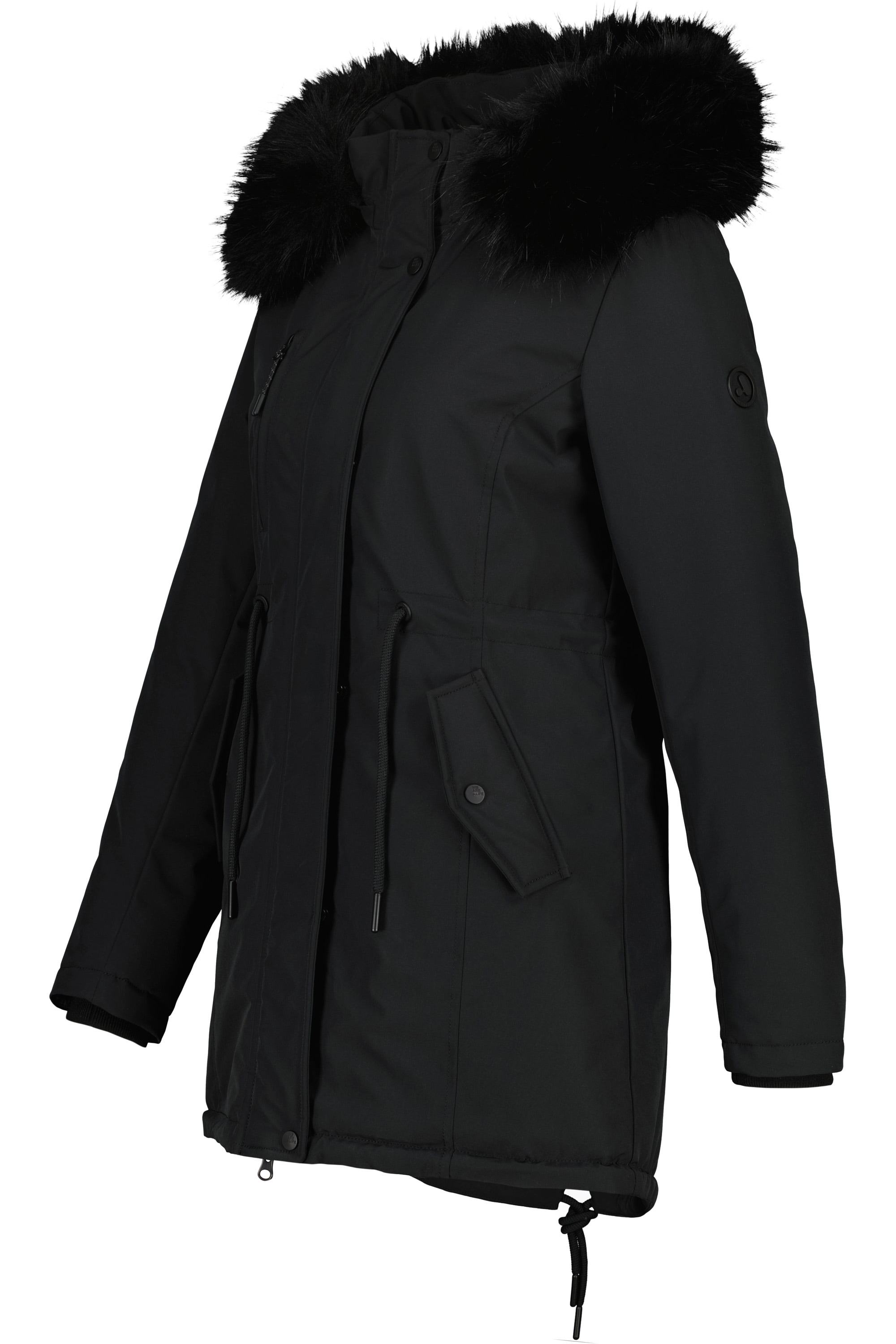 Alife & Kickin Winterjacke »Damen KierseyAK A«, Kurzer Mantel mit weichem Teddy-Innenfutter und abnehmbarer Kapuze