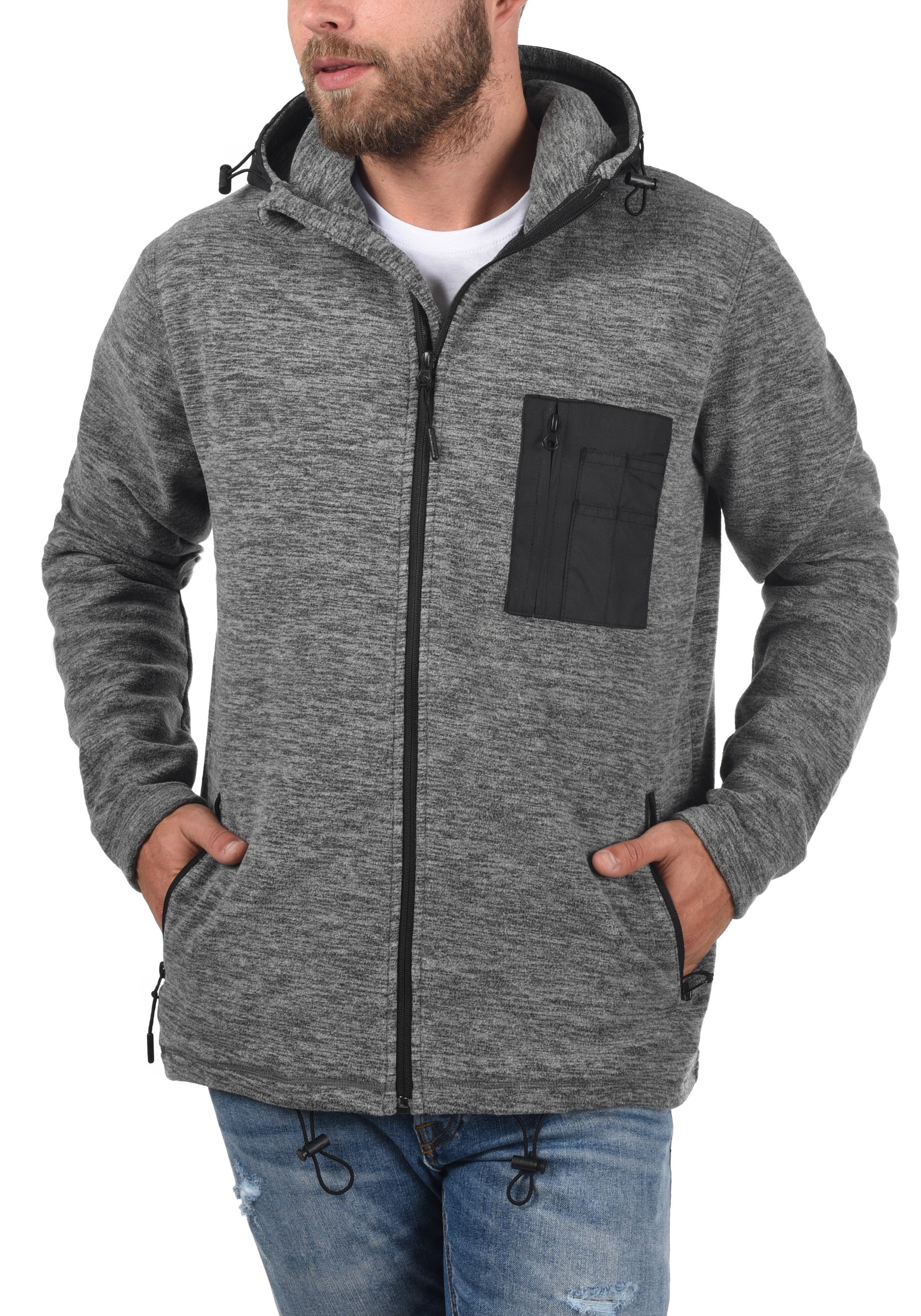 Indicode Fleecejacke »Fleecejacke IDWilmot«, mit Kapuze