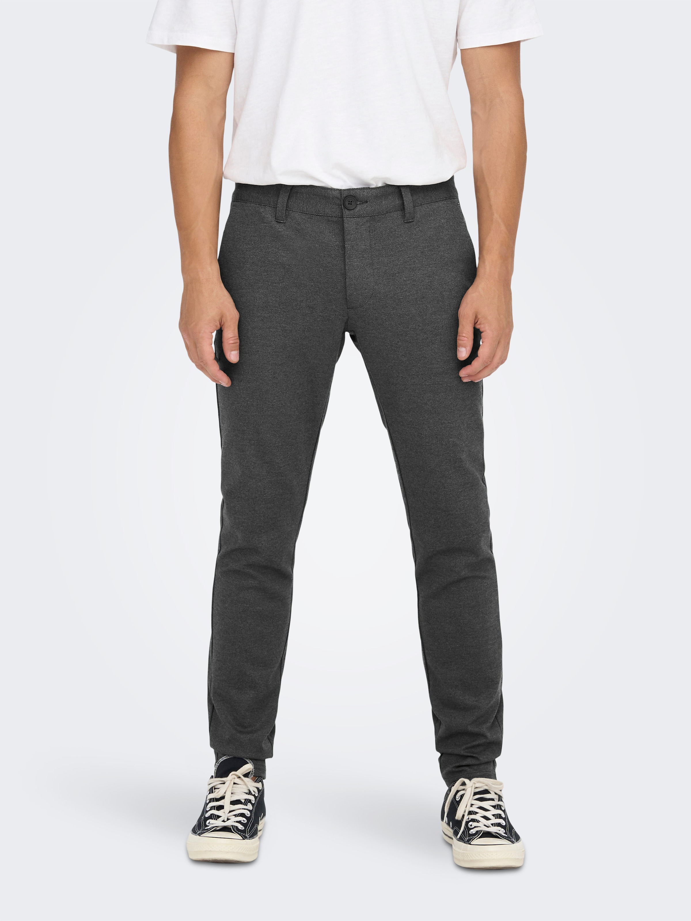 ONLY & SONS Chinohose "ONSMARK SLIM HERRINGBONE 2911 PANT NOOS" günstig online kaufen