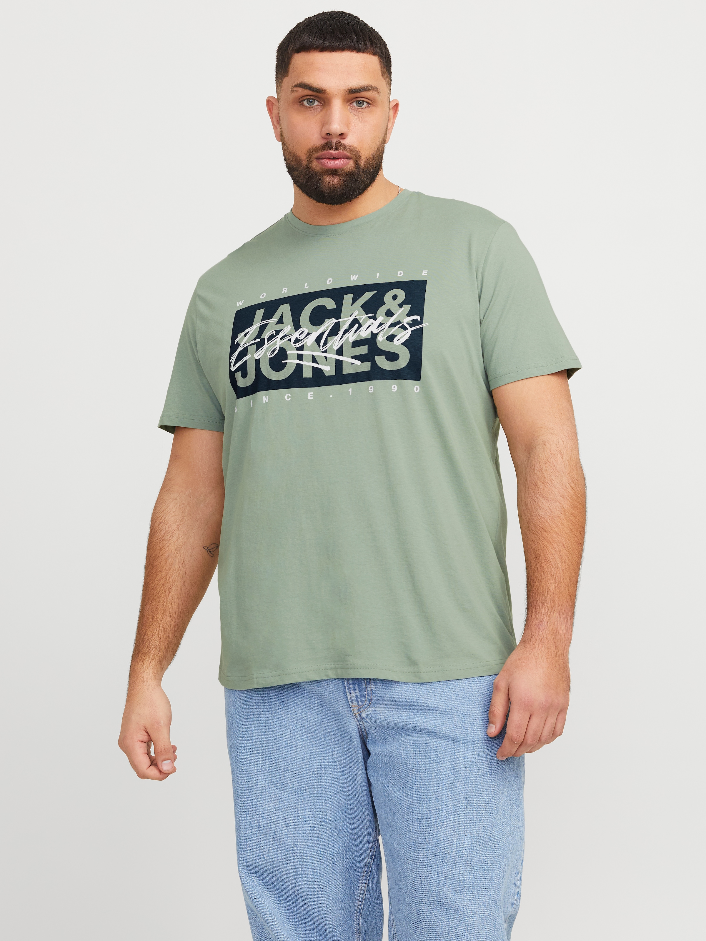 Jack & Jones PlusSize Rundhalsshirt "JJCOLTON TEE SS CREW NECK PLS" günstig online kaufen