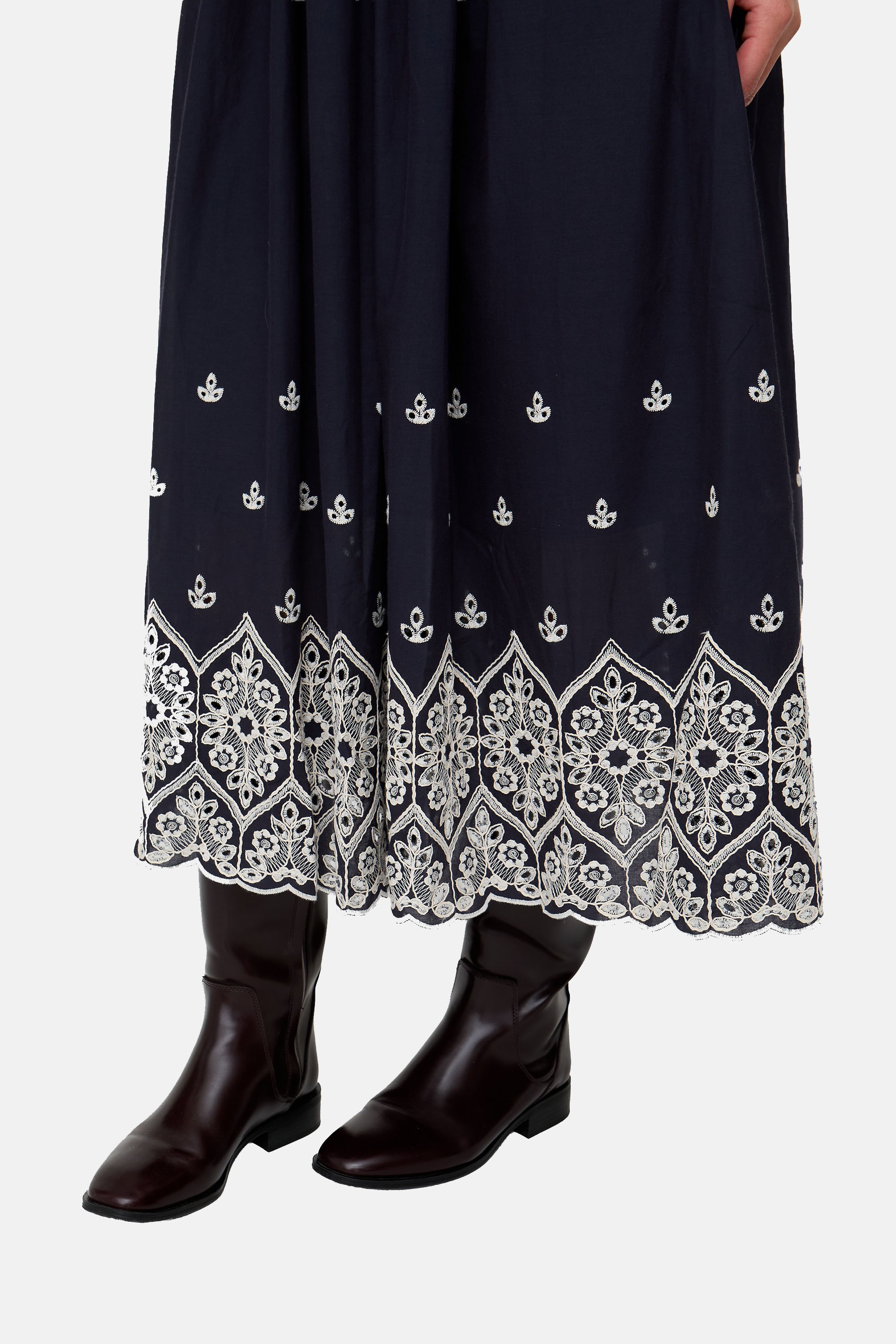 Lily and Lionel Midikleid »Cora Sleeveless Jersey Bodice Embroidered Midi Dress Damen«