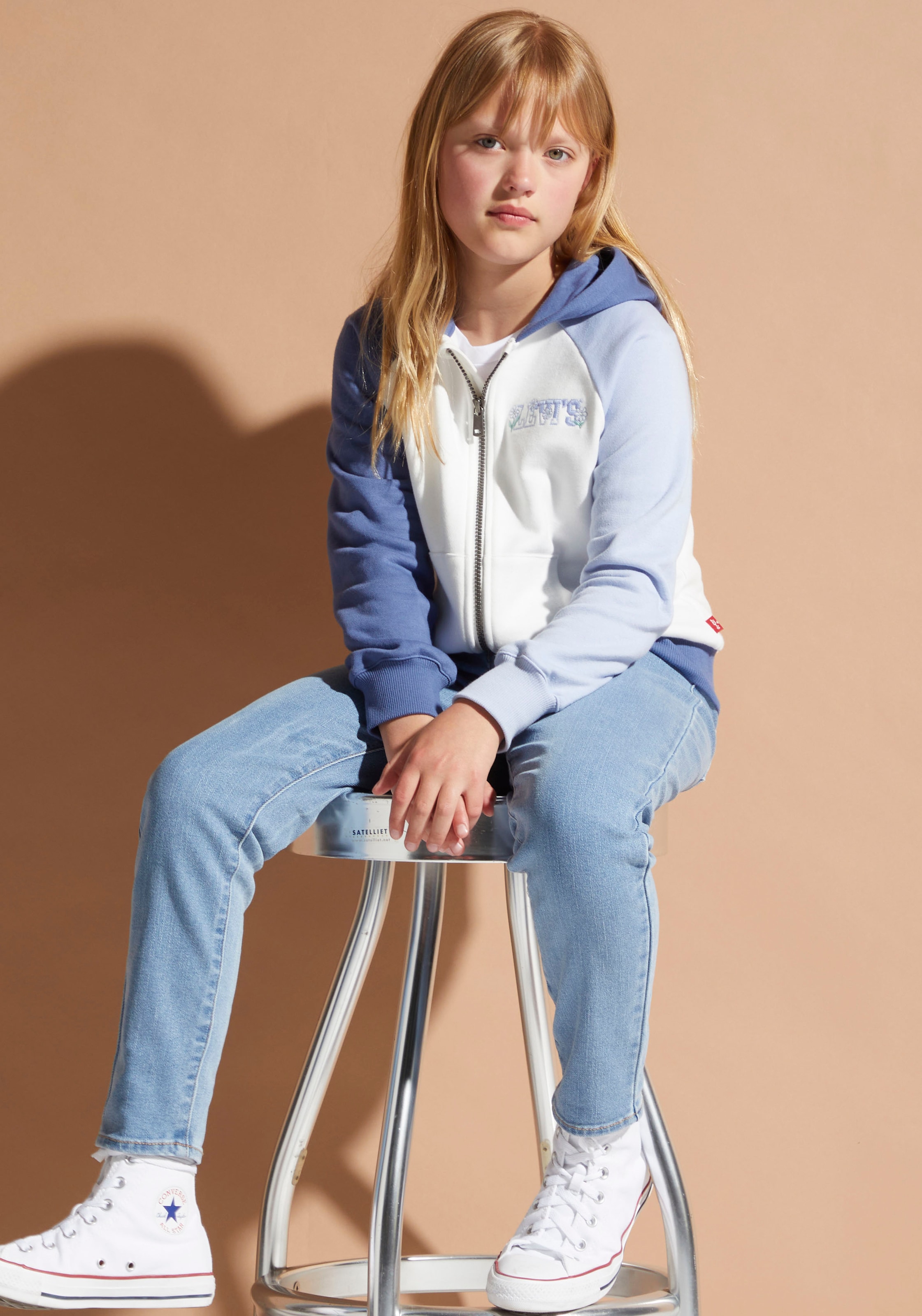 Levi's® Kids Kapuzensweatjacke »LVG FULL ZIP UP HOODIE«, for GIRLS