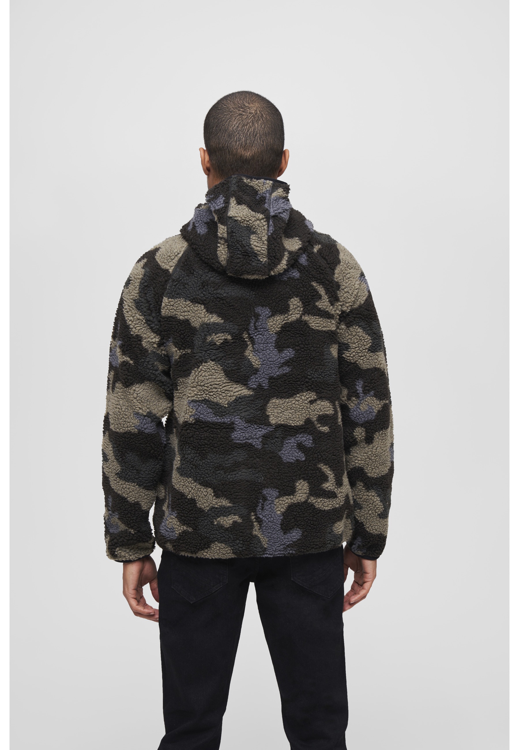 Brandit Anorak »Brandit Herren Teddyfleece Worker Jacket« 1 Stk. tlg. mit Kapuze