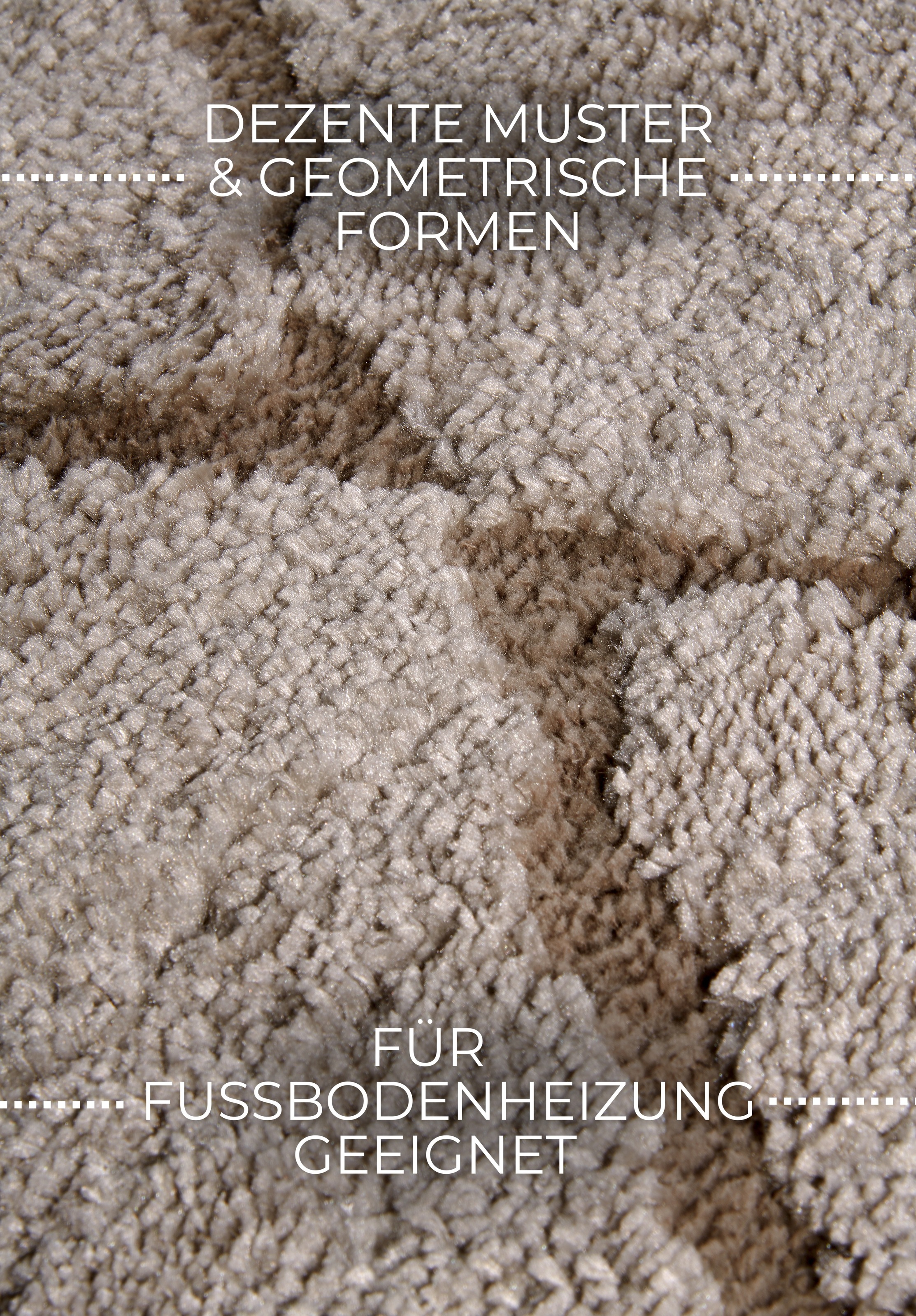 ELLE DECORATION Designteppich »Perrotin«, rechteckig, 18 mm Höhe, Läufer, Shaggy, flauschig, weich, Langflor, modern, Hoch Tief Effekt