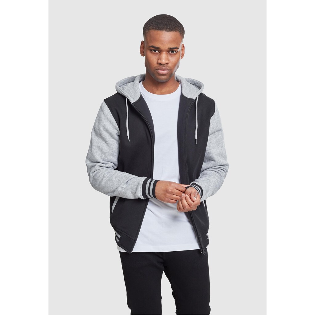 URBAN CLASSICS Sweatjacke »Urban Classics Herren 2-tone Zip Hoody«, (1 tlg.)