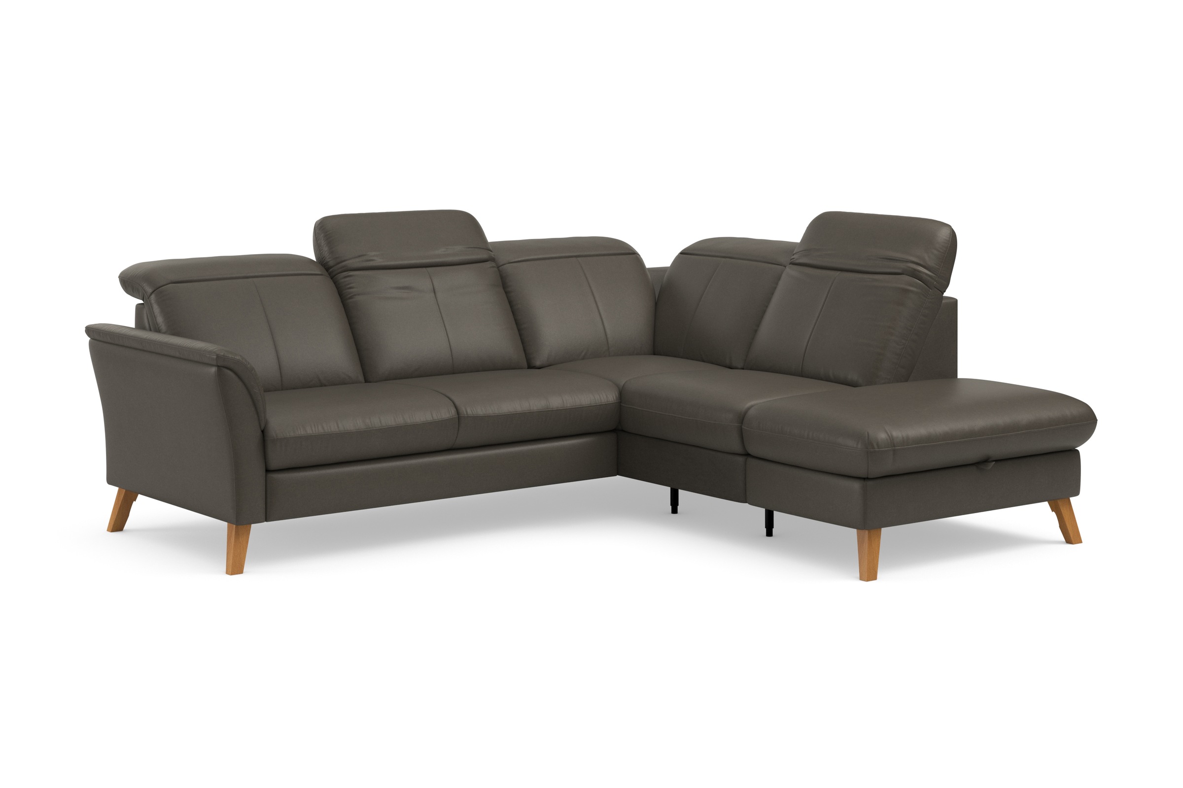 sit&more Ecksofa »Romero L-Form«, wahlweise mit oder ohne TV-Funktion, Bettfunktion, Bettkasten