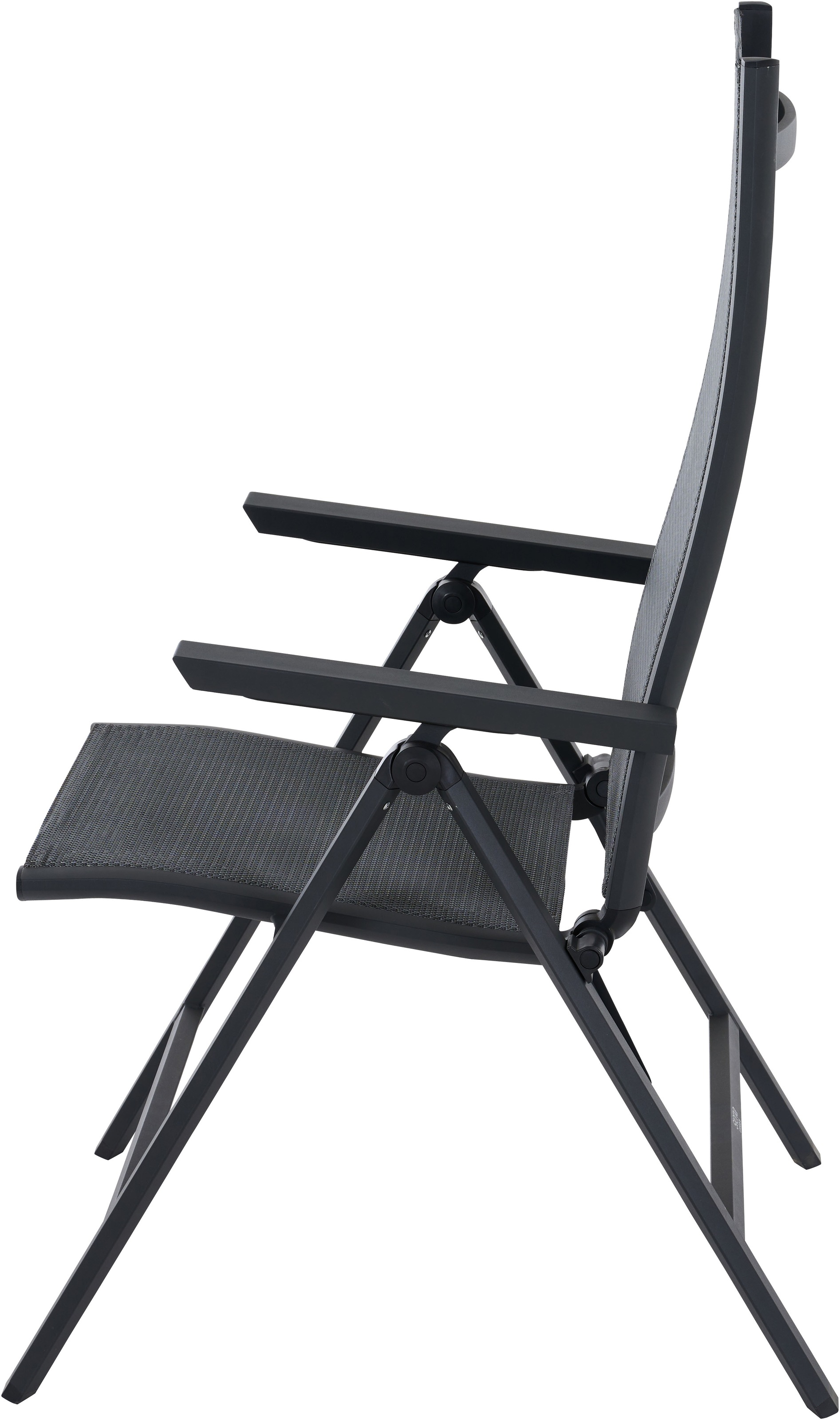 Siena Garden Gartensessel »TAURO Klappsessel, matt anthrazit« Gestell aus Aluminium, Ranotex® Bezug royal-grey