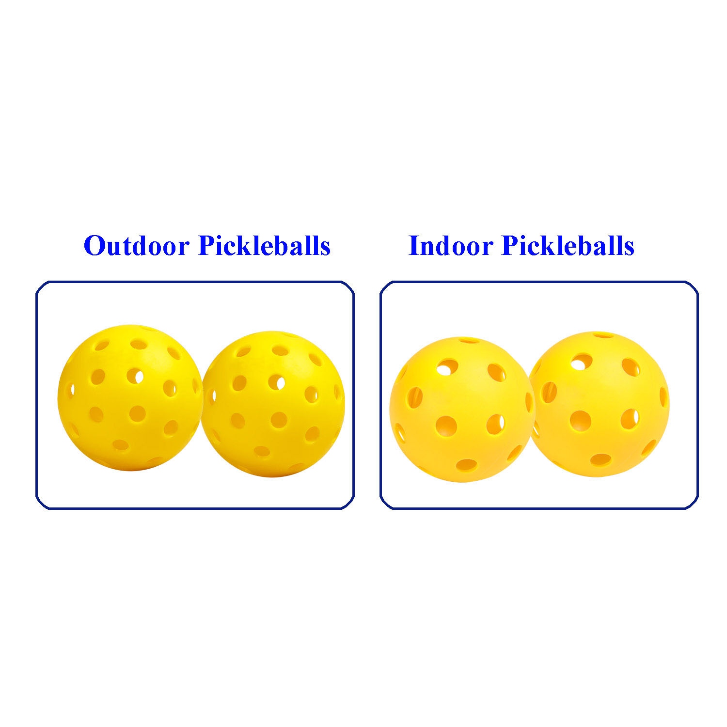 KASACA Pickleballschläger »Pickleball-Schläger 2er Set SPEED«, (Set, 7 tlg., mit 2 Pickleball-Schlägern, 4 Bällen & Tragetasche)