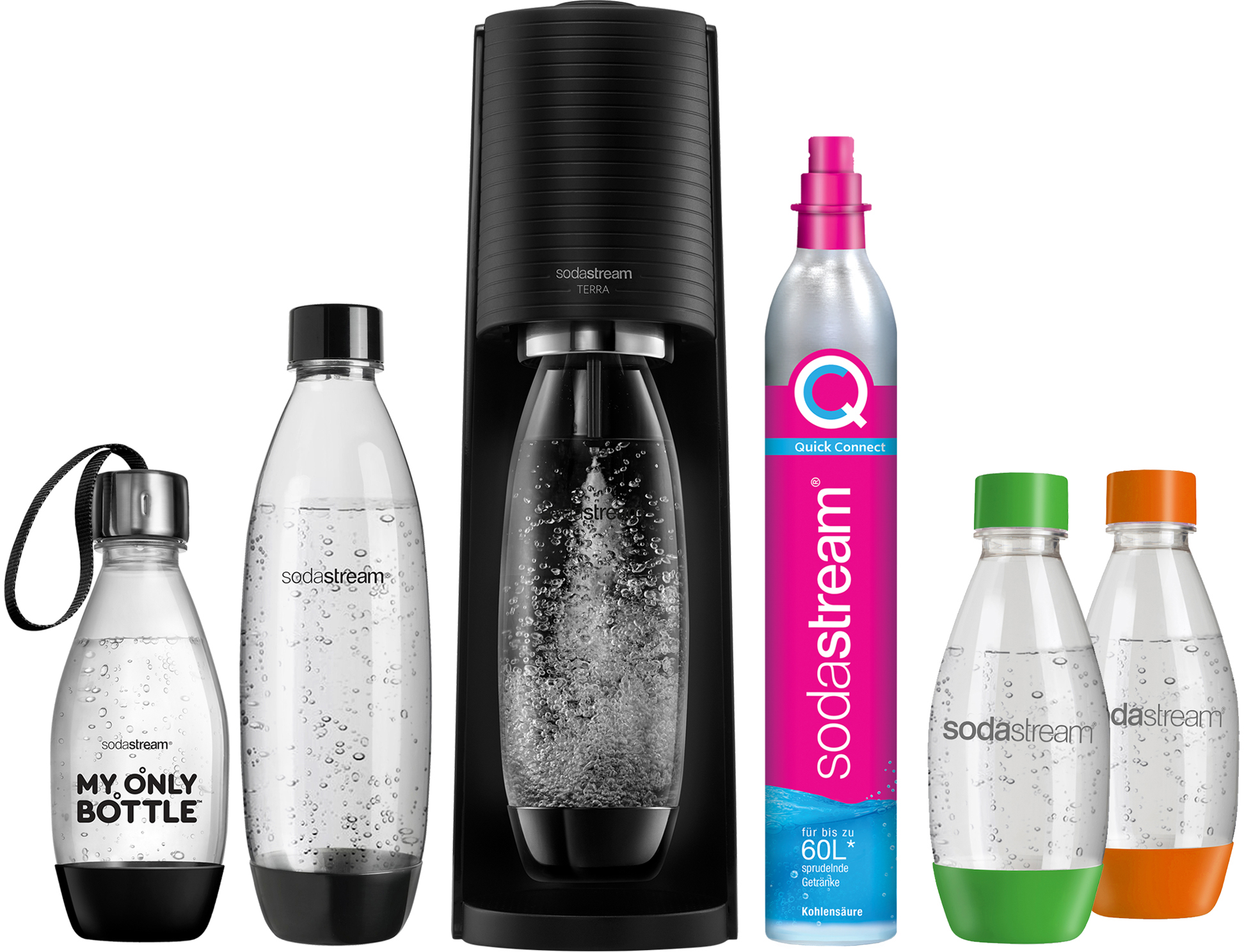 Wassersprudler »TERRA Bundle Vorteilspack«, (Set, 7 tlg.)