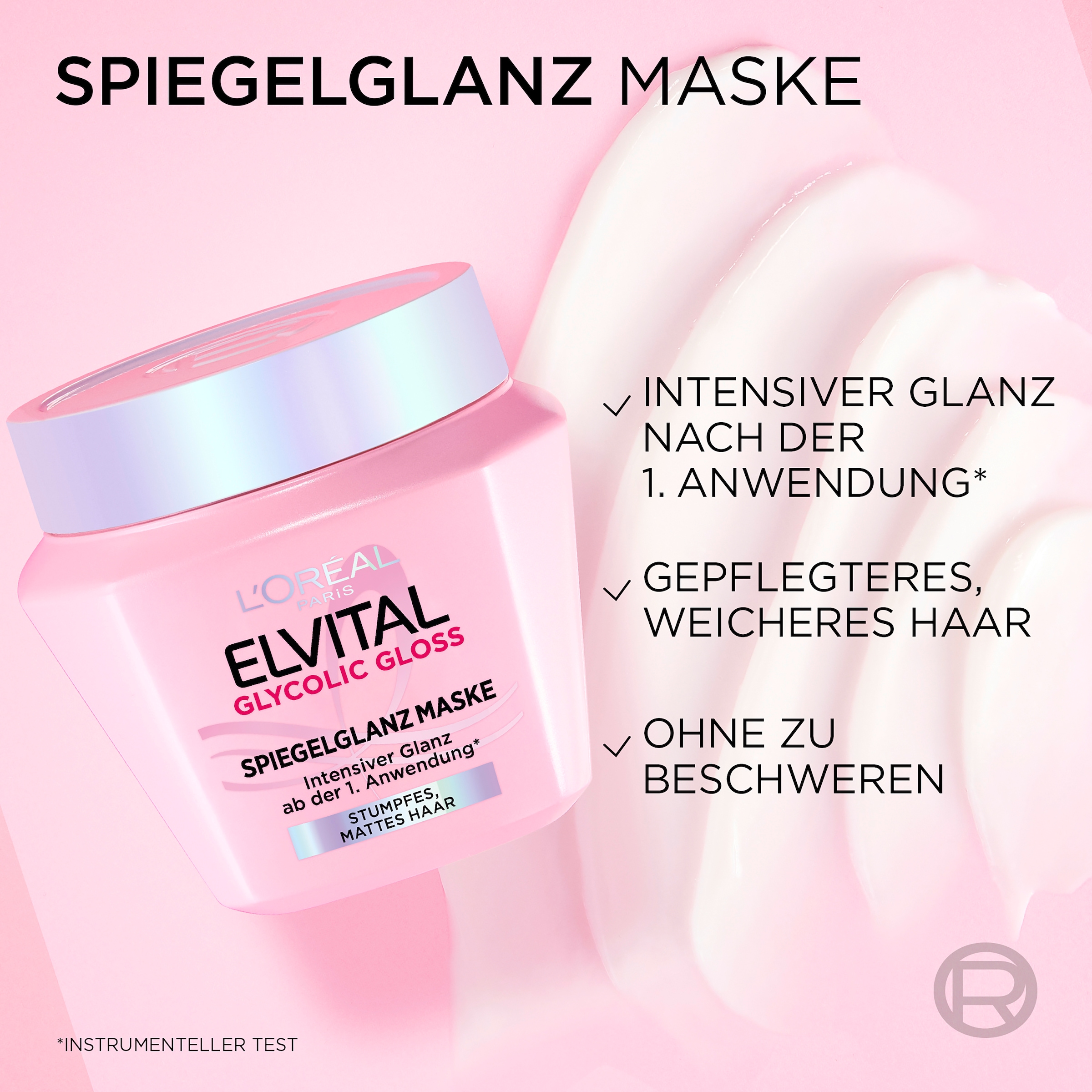 L'ORÉAL PARIS Haarmaske »ELVITAL GLYCOLIC GLOSS SPIEGELGLANZ MASKE«