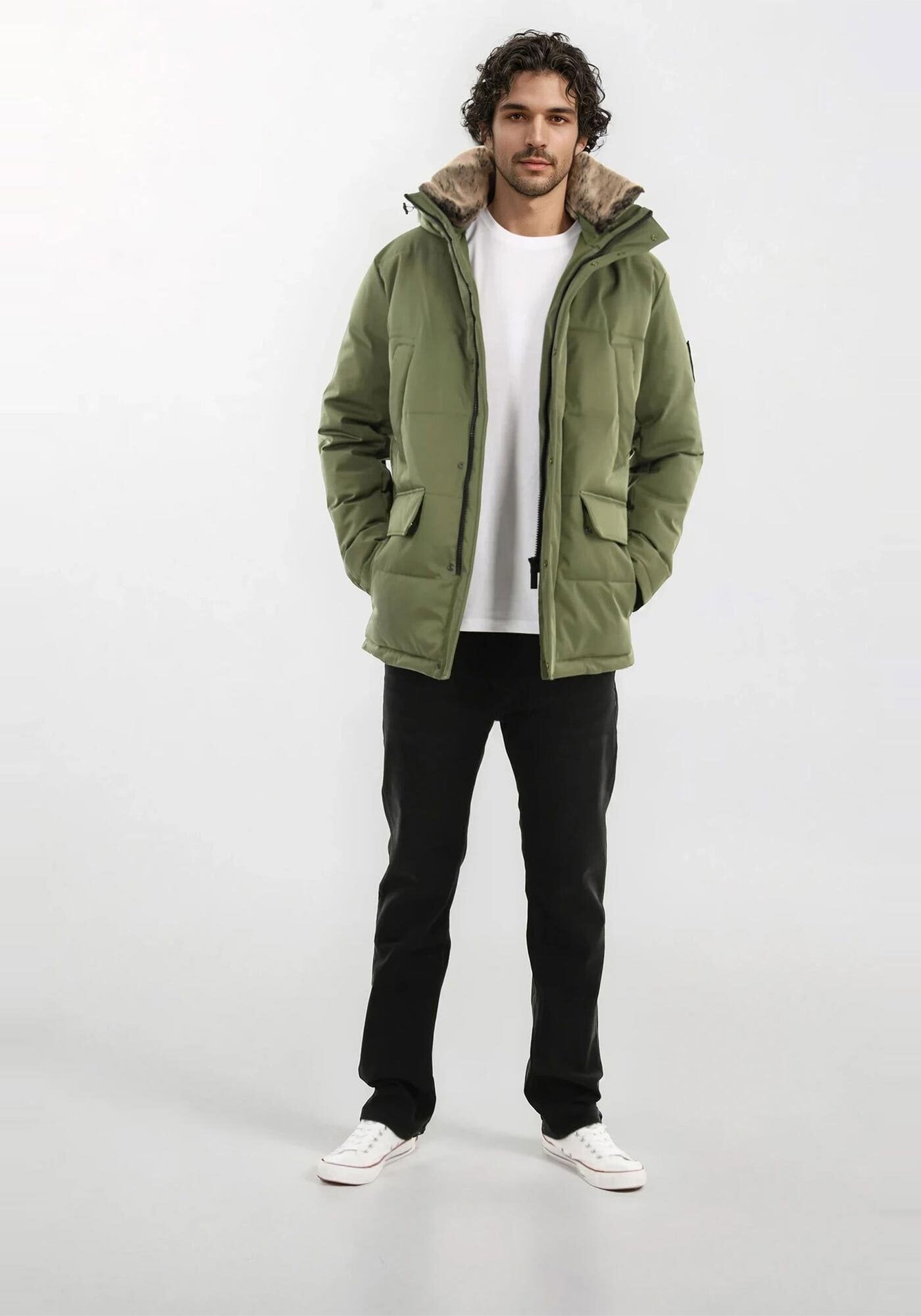 Alessandro Salvarini Winterjacke "ASGiova" Parka mit warmem Kunstfellkragen günstig online kaufen