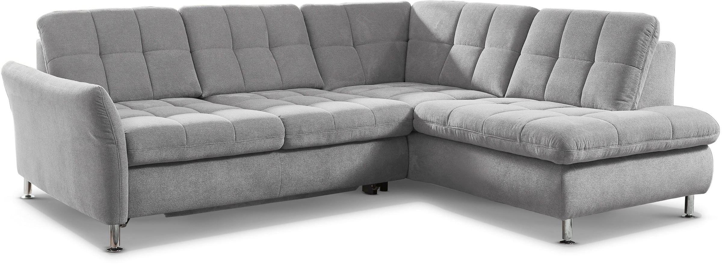 Die PlanBar Ecksofa "MP-IN20016 L-Form mit Kaltschaum-Polsterung" optional Kopfstützen & Schlaffunktion, mit Kaltschaum-Polsterung