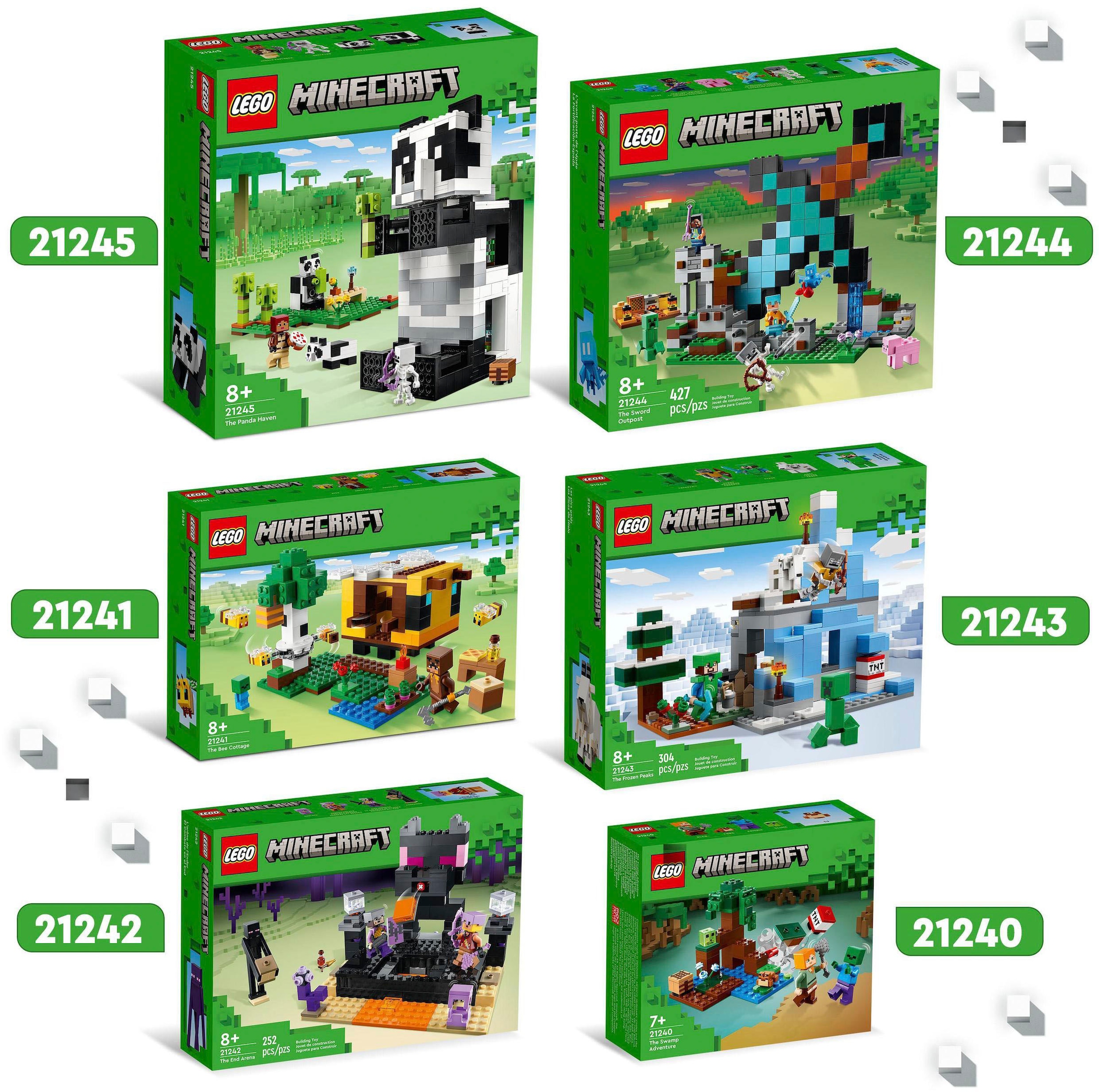 LEGO® Konstruktionsspielsteine »Die Vereisten Gipfel (21243), LEGO® Minecraft«, (304 St.), Made in Europe