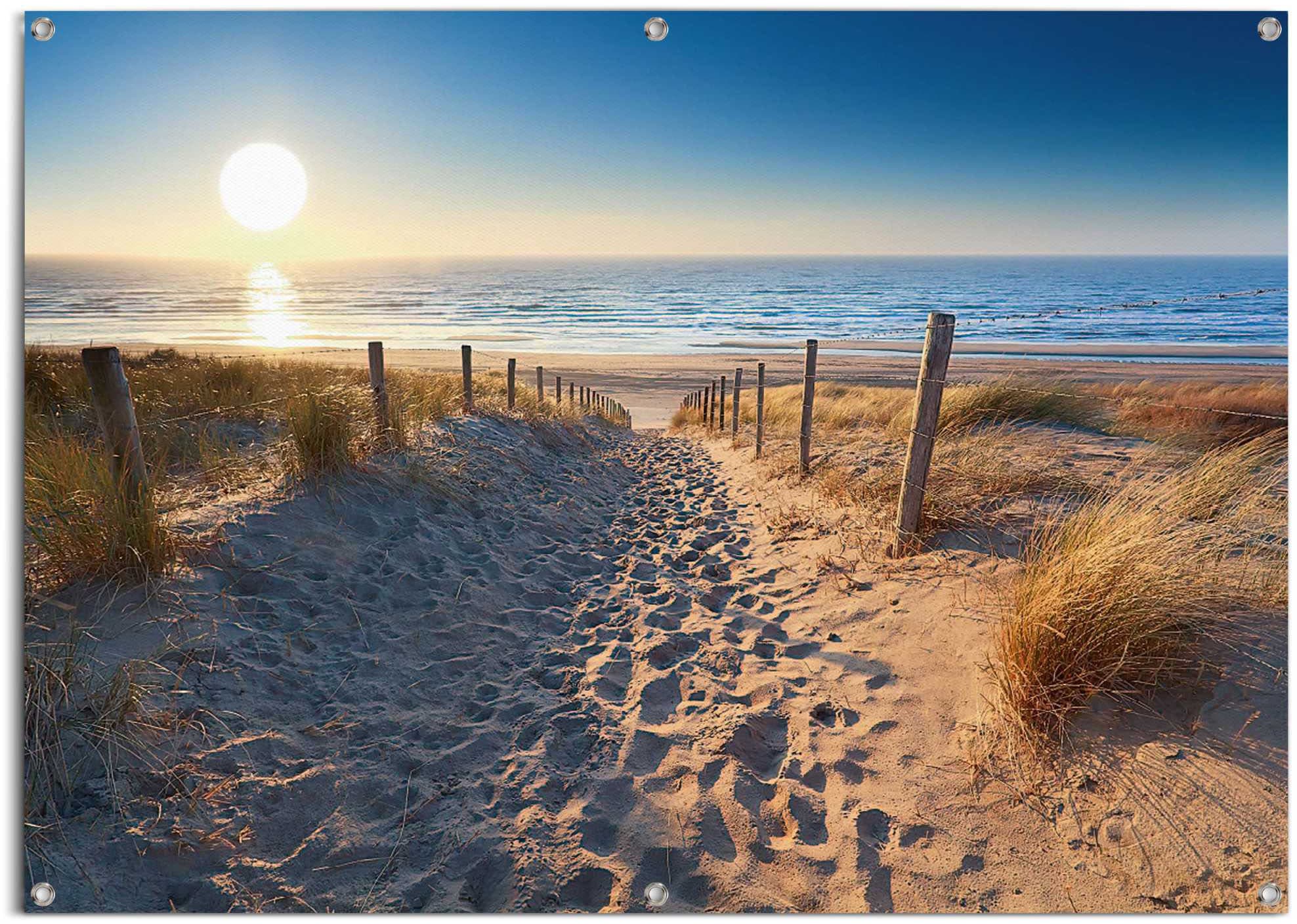 bestellen leichtes Meer«, BAUR Poster Gartenposter und »Dünenweg Außeneinsatz Reinders! für wasserfestes zum den |