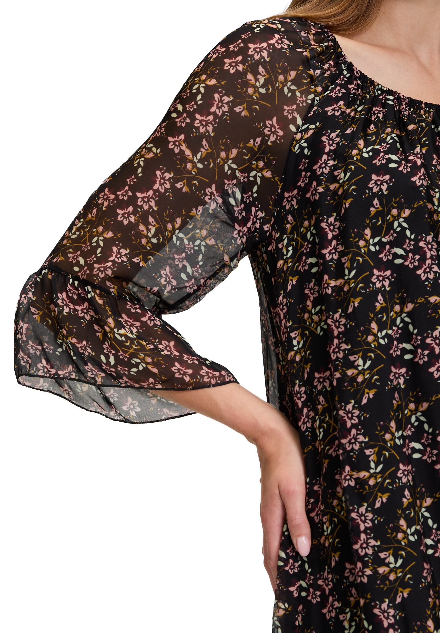 Cartoon Chiffonkleid »Cartoon Chiffonkleid mit 3/4 Arm«, Material