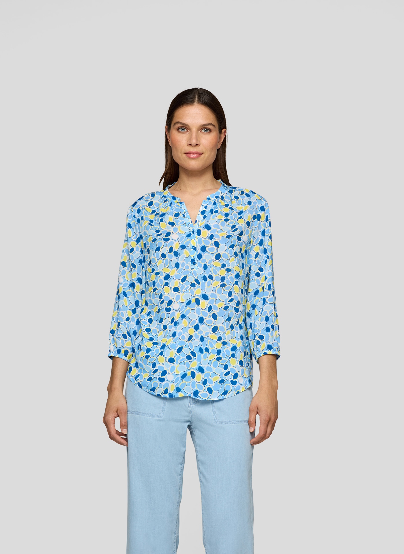 Rabe Klassische Bluse "Rabe Leichte Bluse mit verspieltem Allover-Print" günstig online kaufen
