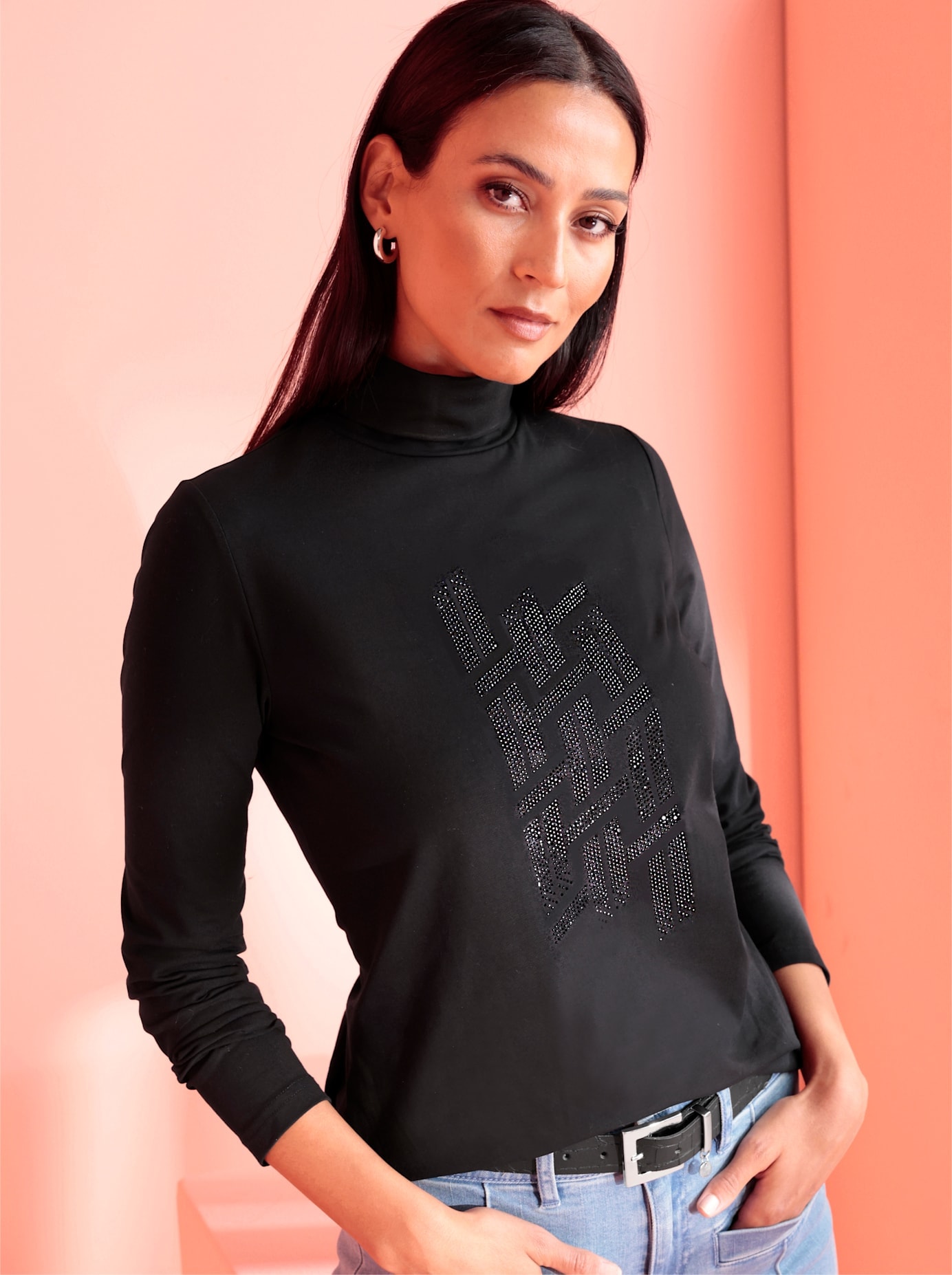 heine Langarmshirt "Rollkragen-Shirt", (1 tlg.) günstig online kaufen