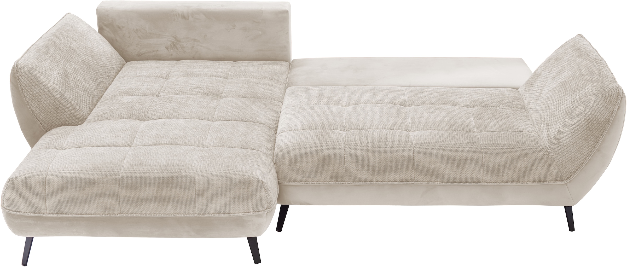 exxpo - sofa fashion Ecksofa »Midway mit einfacher Easy-Lift-Bettfunktion, bequem und modern«, inkl. Bettfunktion und praktischem Bettkasten, L-Form