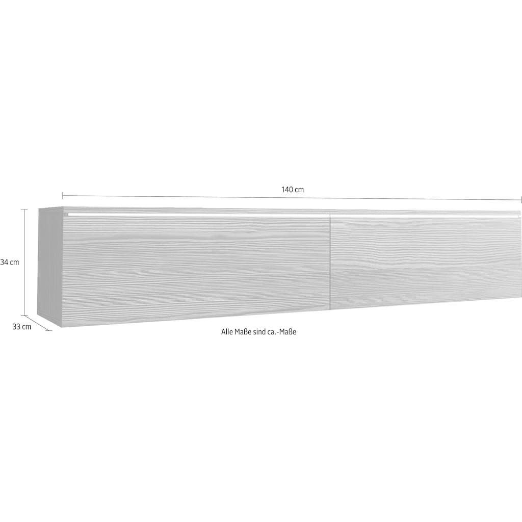 INOSIGN Lowboard »Vera«, Breite 140 cm, stehend und hängend