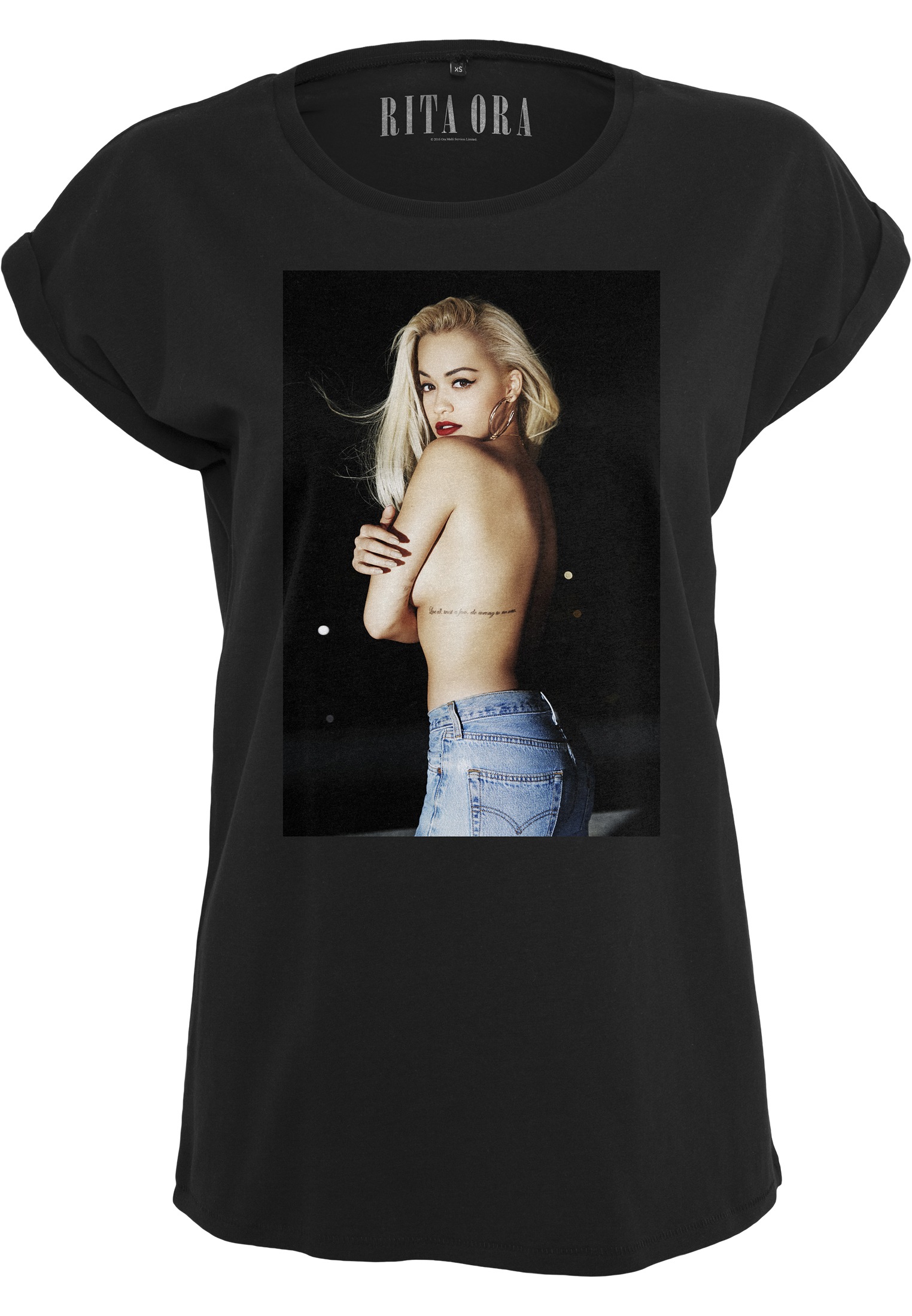Merchcode Kurzarmshirt »Merchcode Damen Ladies Rita Ora Topless Tee«, (1 tlg.)