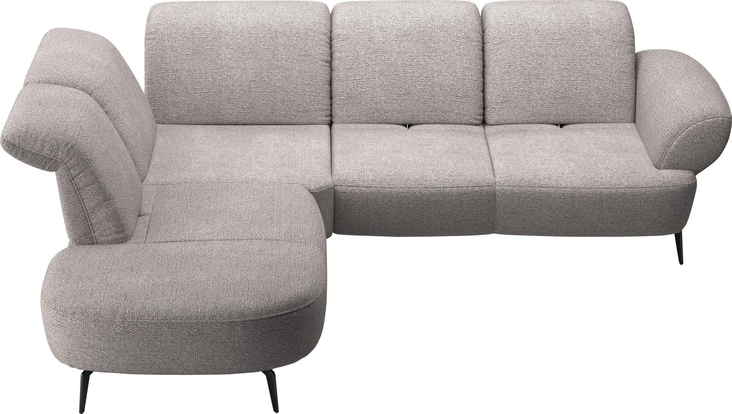 sit&more Ecksofa »Dance, L-Form, inkl. Sitztiefenverstellung«, inkl. Click&Seat, optional mit Kopfteilverstellung